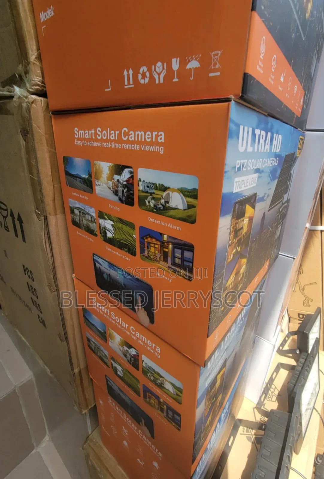 Ultra Hd Ptz Solar Camera (Tripple Lens) Available In Stock.