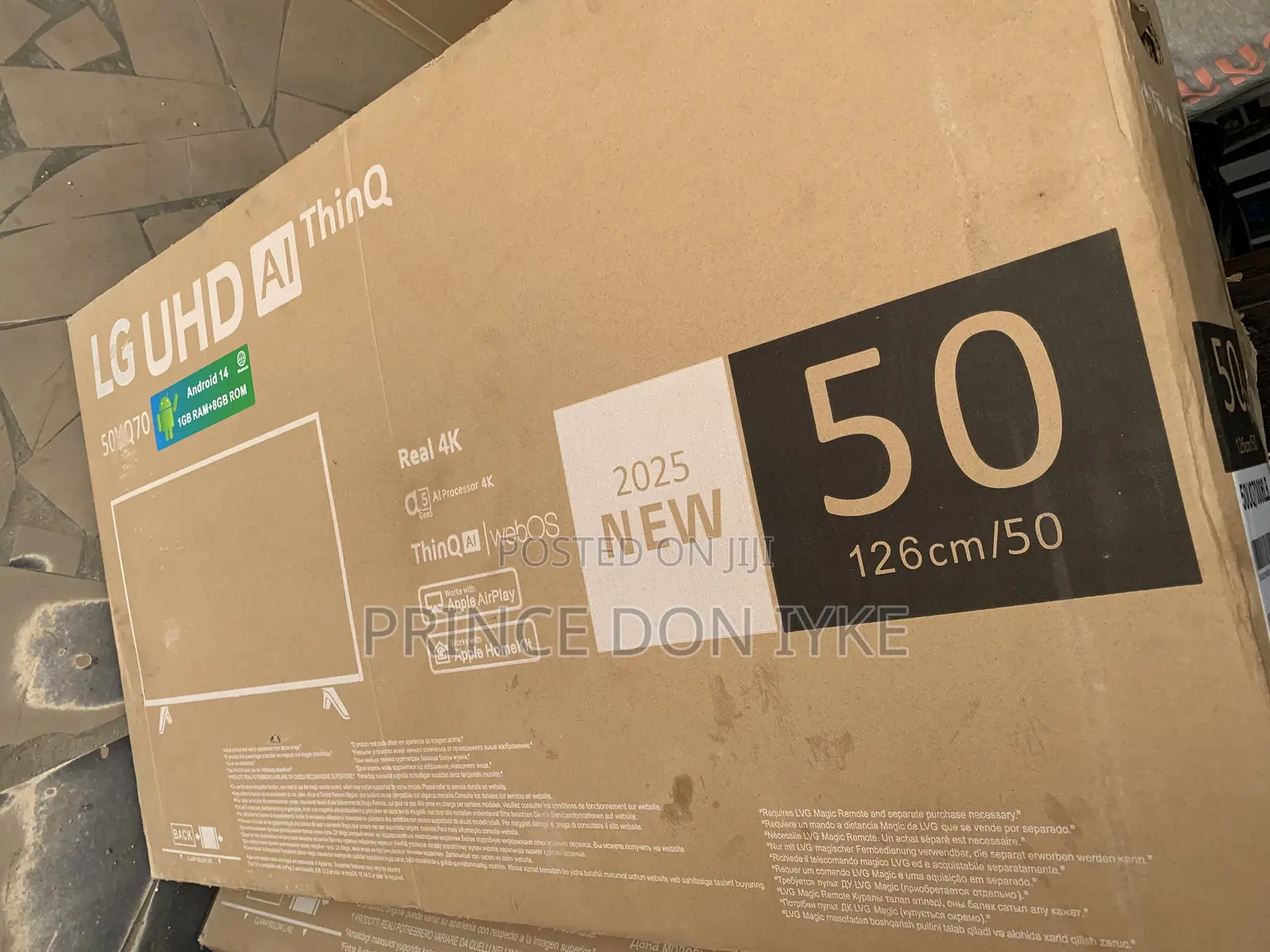 Original LG 50 Inches Smart TV Frameless With 1year Warranty