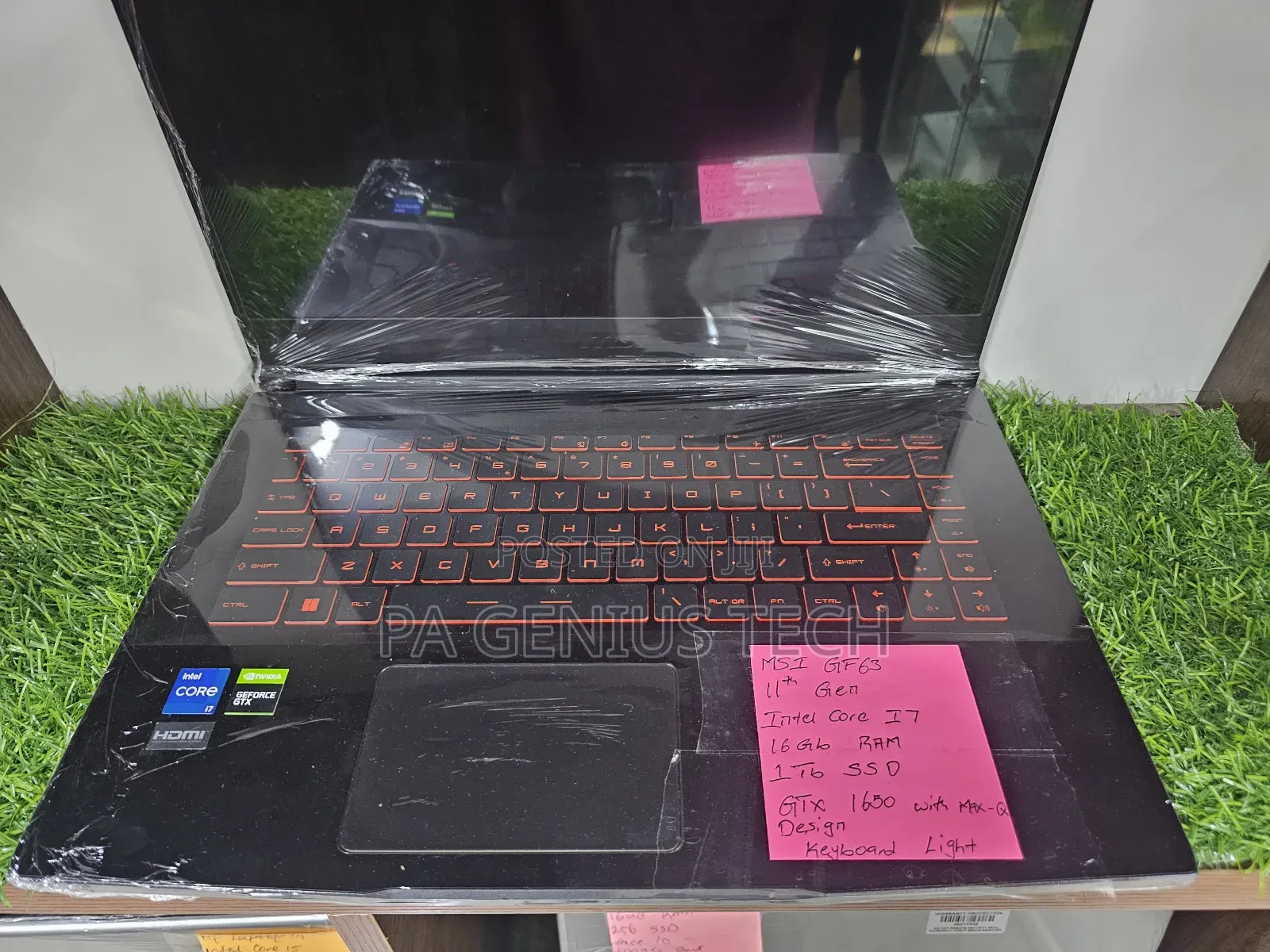 Laptop MSI GF63 16GB Intel Core i7 SSD 512GB