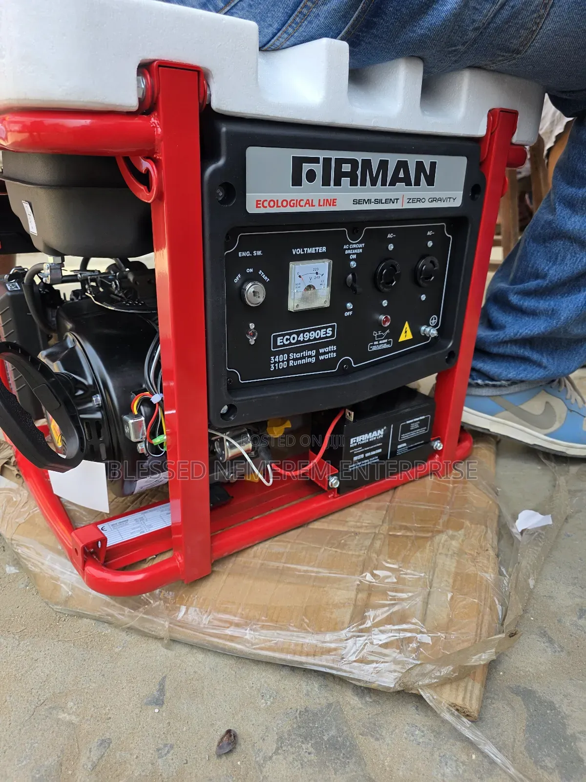 ☆¤Best Firman Petrol Generator Model Eco4990e2 100%Copper Coil 4.5kva