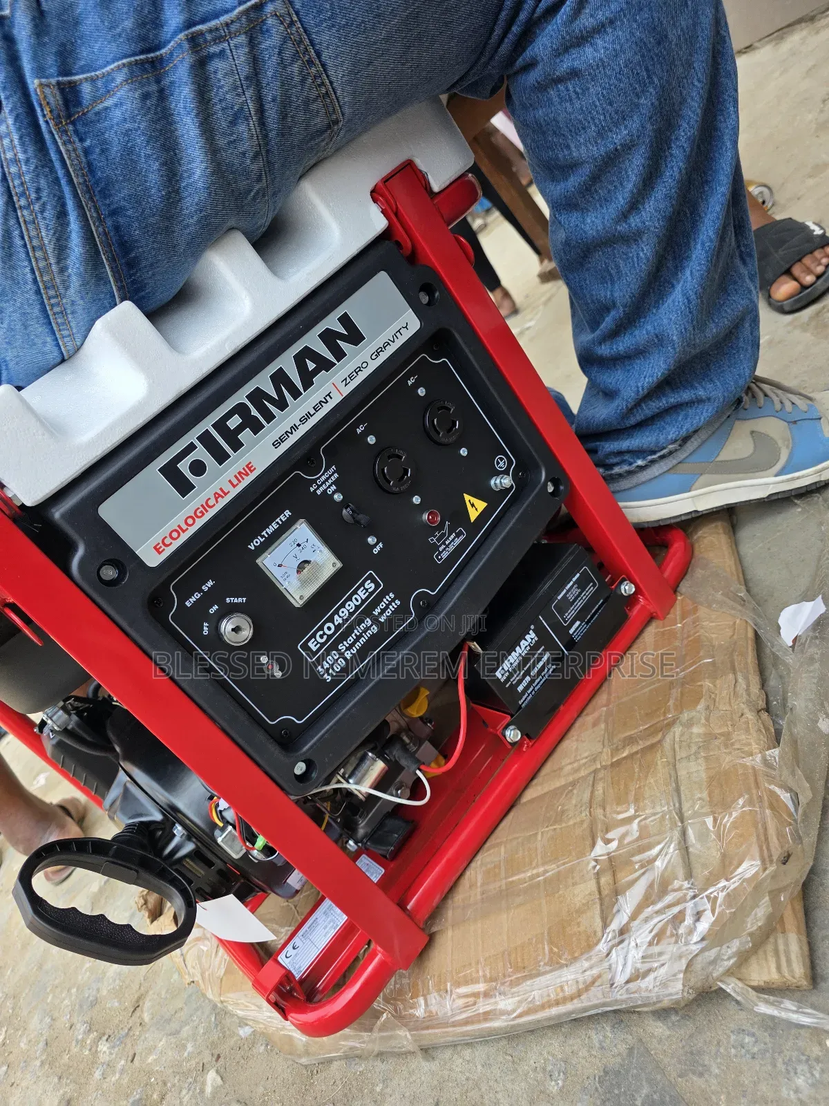 [[]]Brand New Firman Petrol Gen Model Eco4990e2 100%Copper Coil 4.5kva