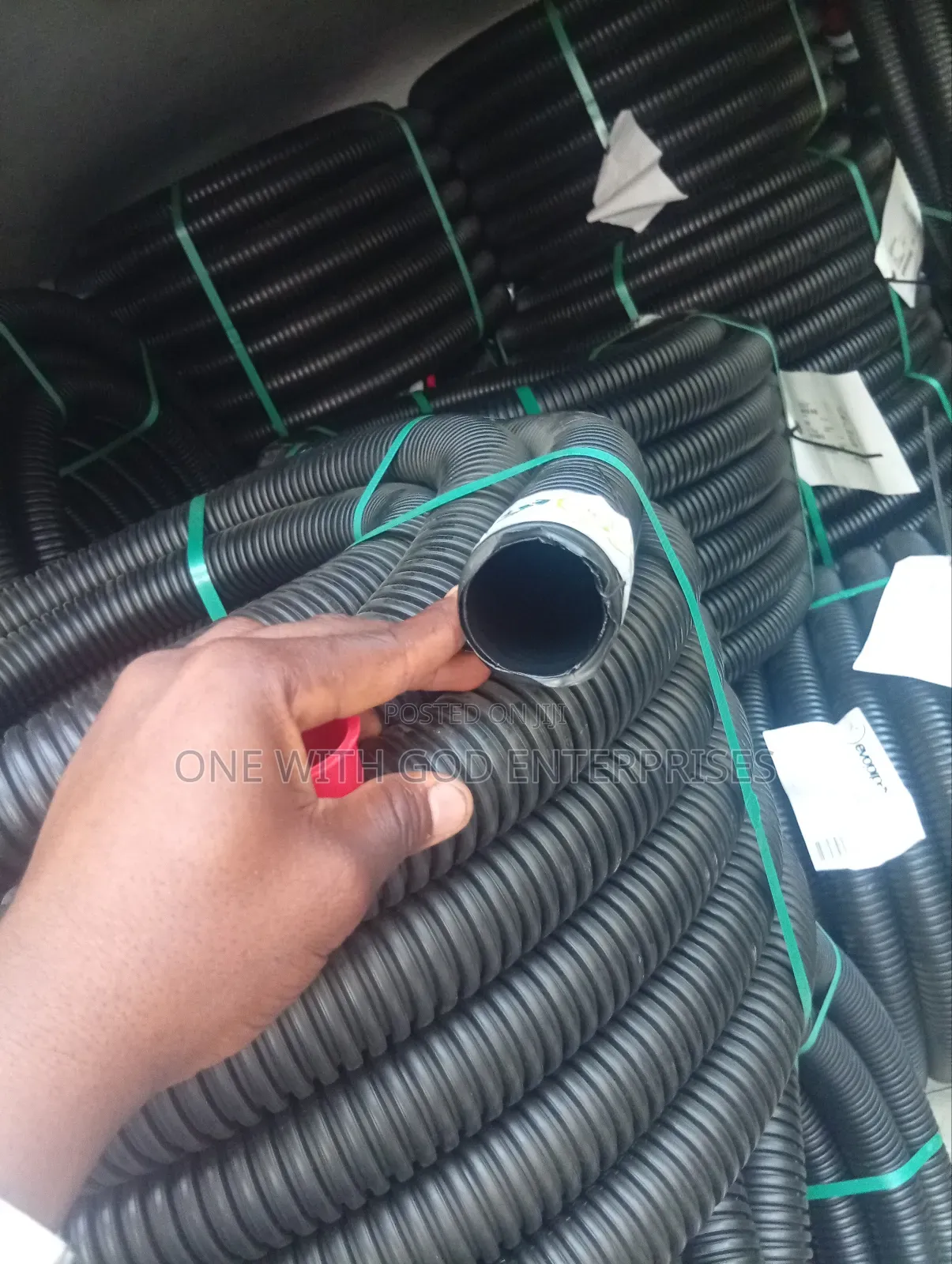 50mm Thick Flexible Conduit Black