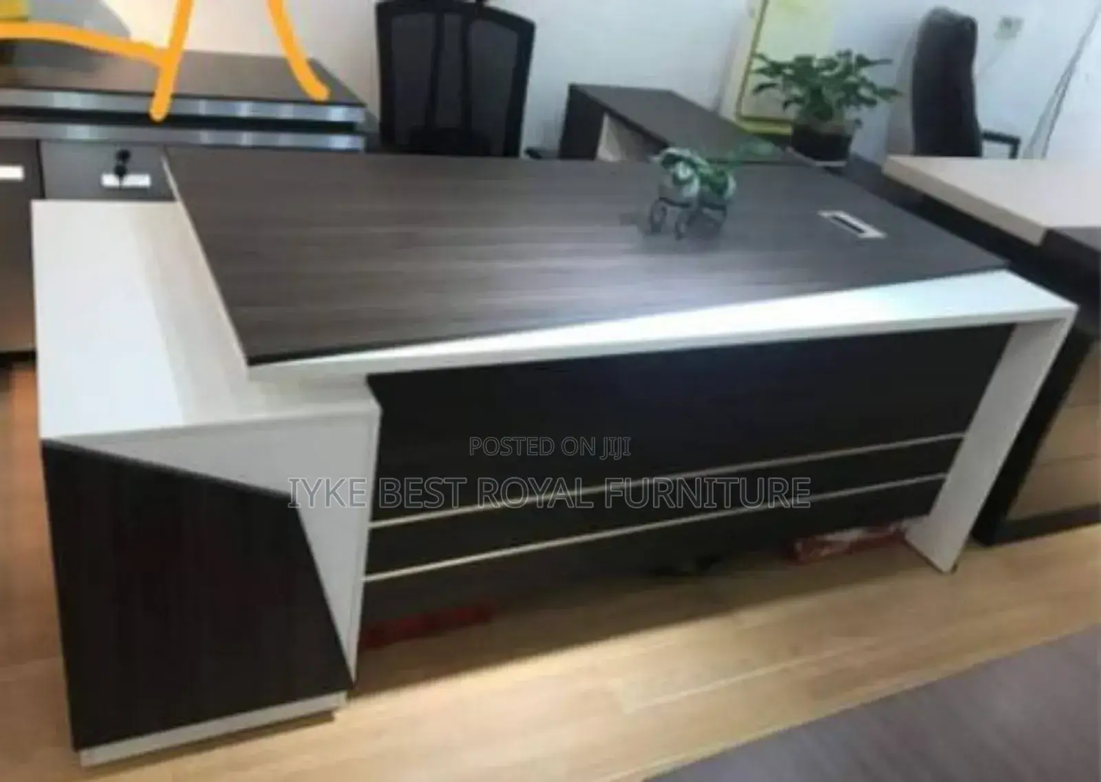 1.6miter Office Executive Tables With Extension and Mobile Drawers