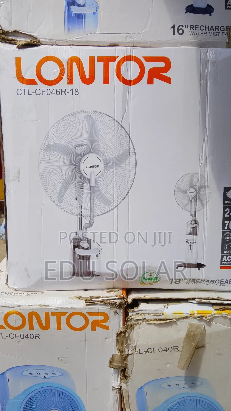 Solar Standingfan 18inches Water Fan