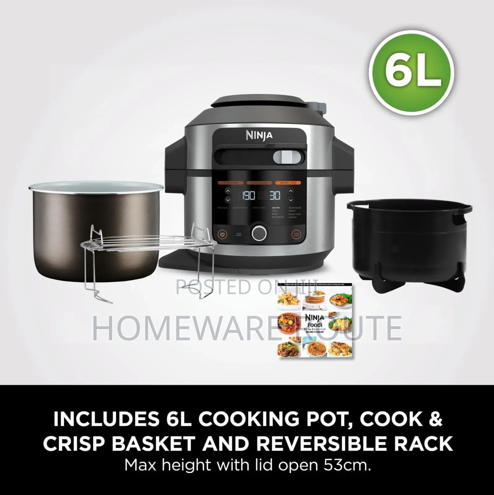 Ninja 11in1 Smartlid 6l Multicooker
