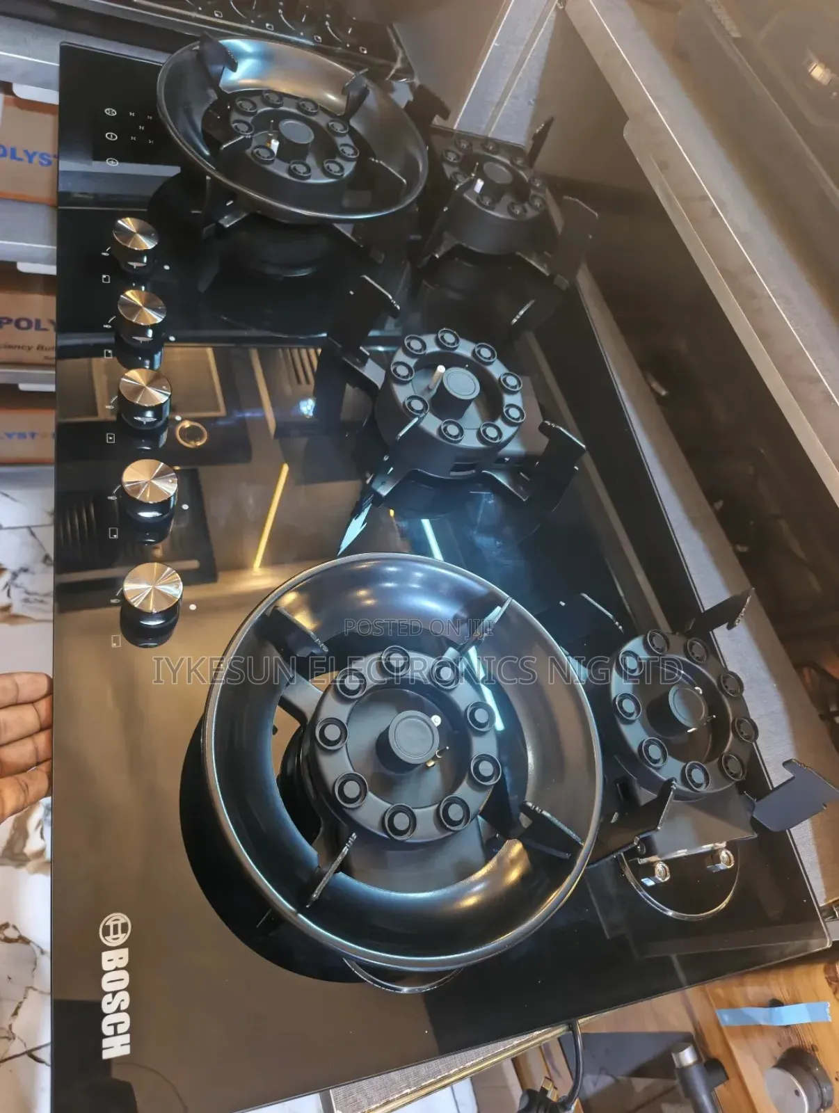 Bosch Quality Built-in Flips Up 5 Burners Gas Cooker Hob With Safety