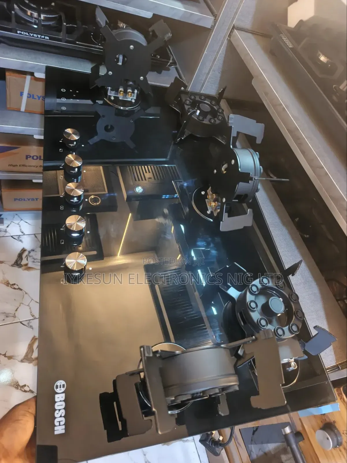Bosch Quality Built-in Flips Up 5 Burners Gas Cooker Hob With Safety
