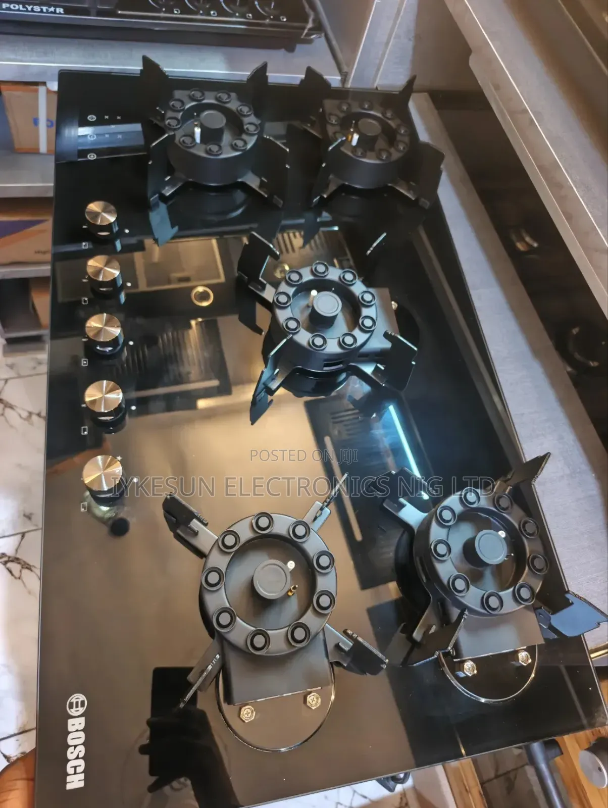 Bosch Quality Built-in Flips Up 5 Burners Gas Cooker Hob With Safety