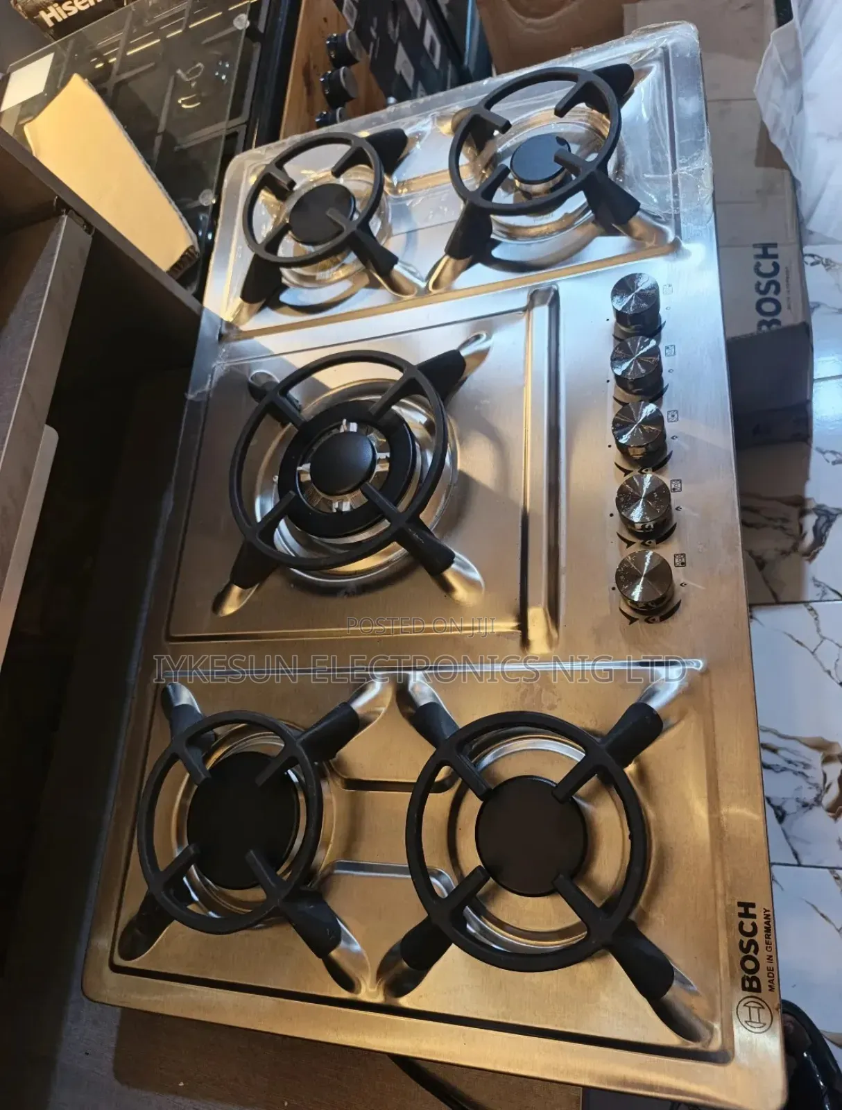 Original Bosch Inbuilt Luxury 5 Burners Gas Cooker (Blue Flame Light)