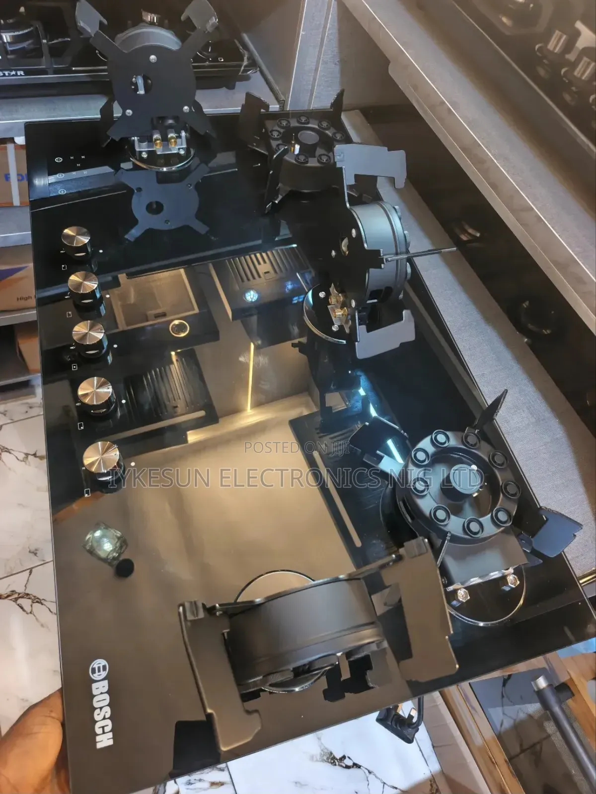 Original Bosch Built-in Flips Up Very Sweet Burners Gas Cooker Hob