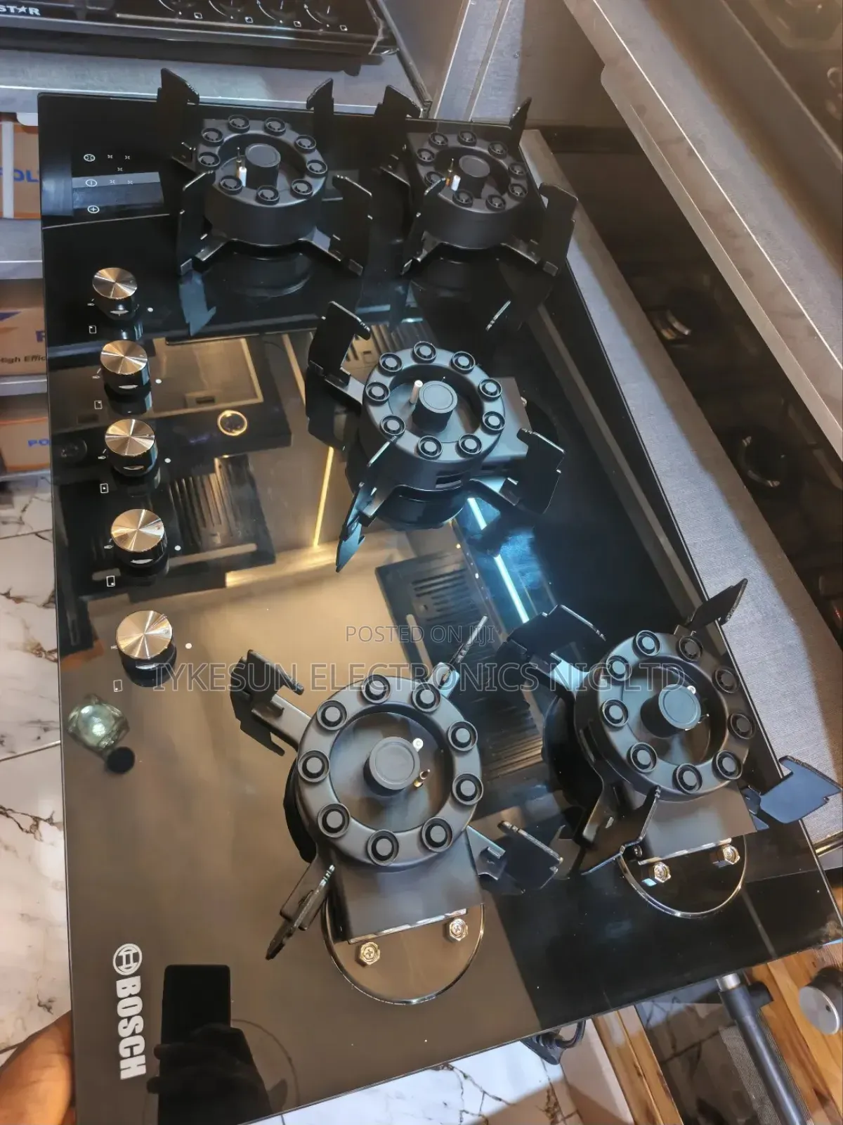 Original Bosch Built-in Flips Up Very Sweet Burners Gas Cooker Hob