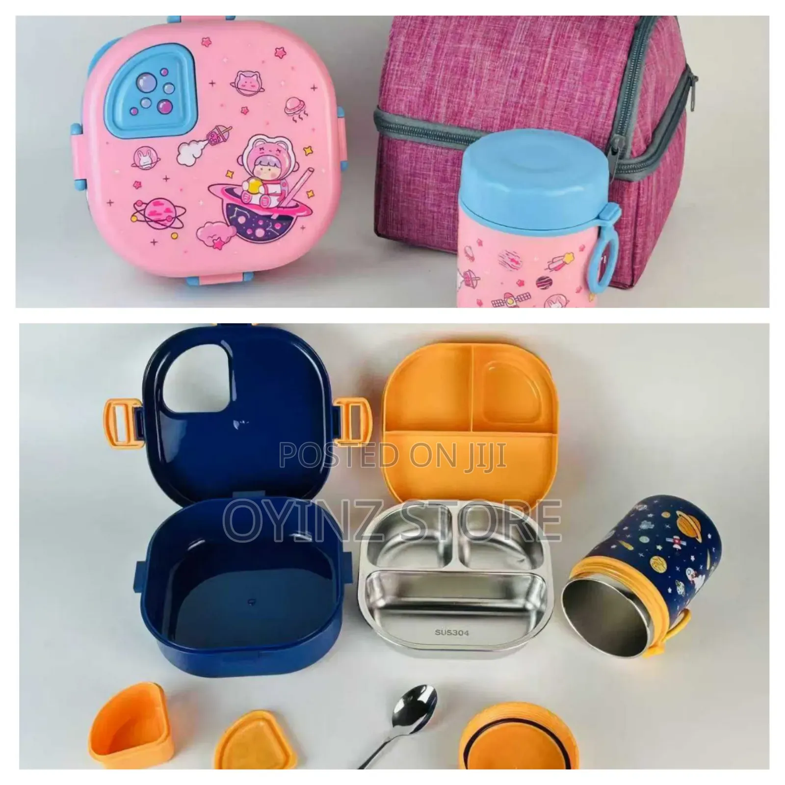 Children Partition Food Flask With Box