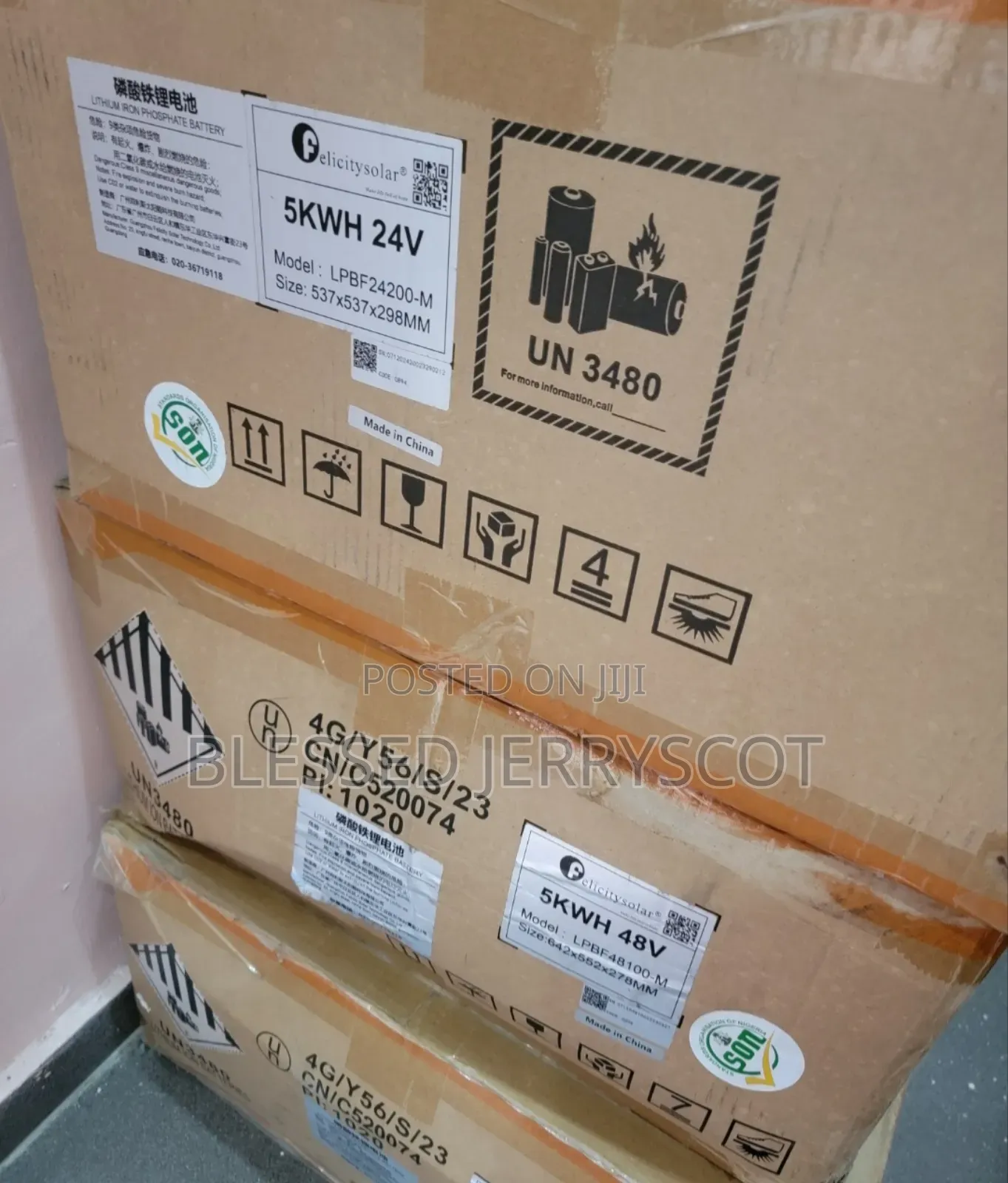 Felicity 5kwh 24v Lithium-Ion Inverter Solar Batteries in Stock.