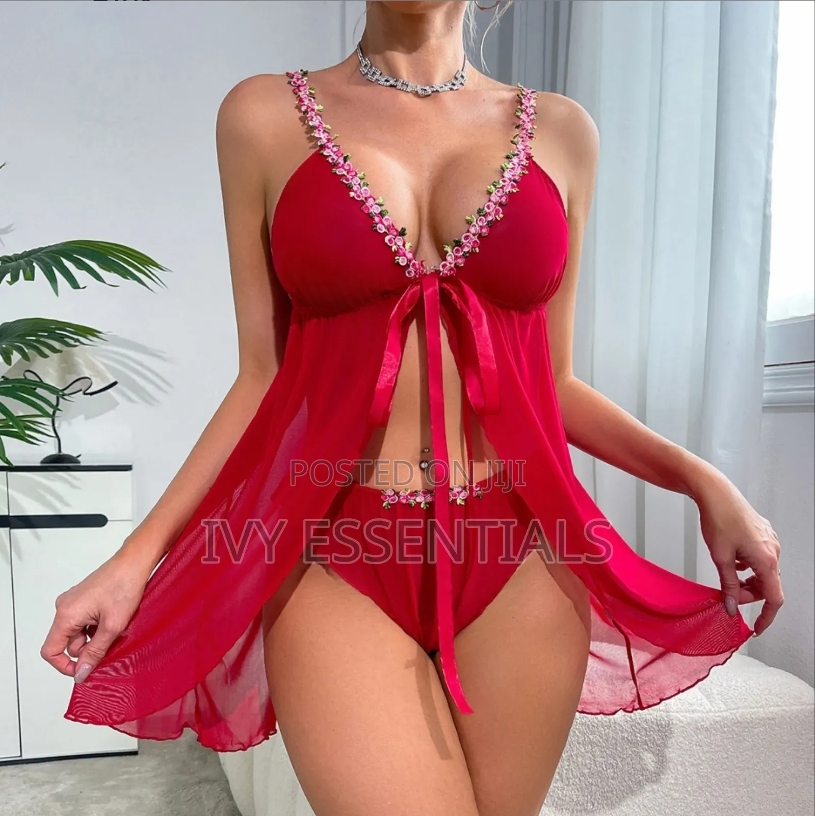 Sexy Nightie, Short Nightgown, Quality Nighwear With Pant