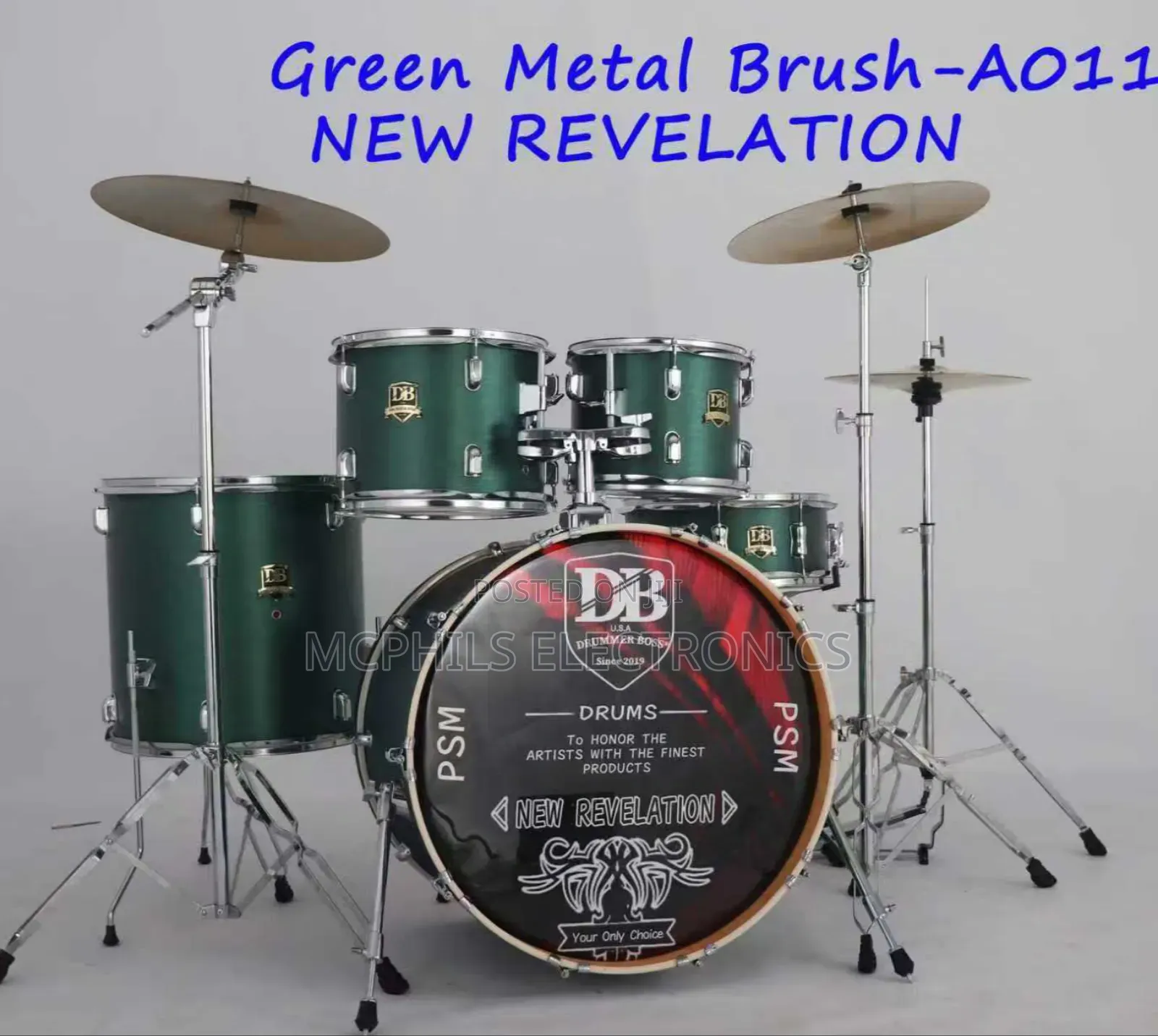 Drummer Boss Alpha Series Professional High End Drums Set