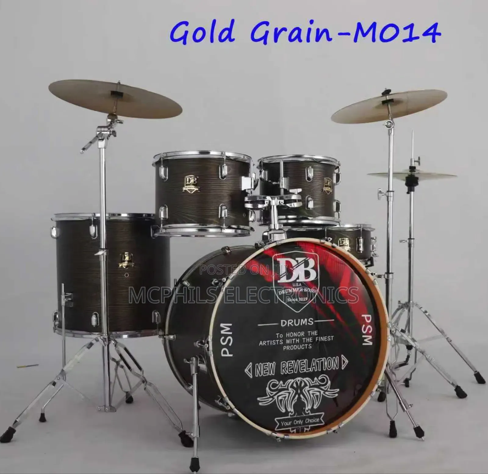 Drummer Boss Alpha Series Professional High End Drums Set