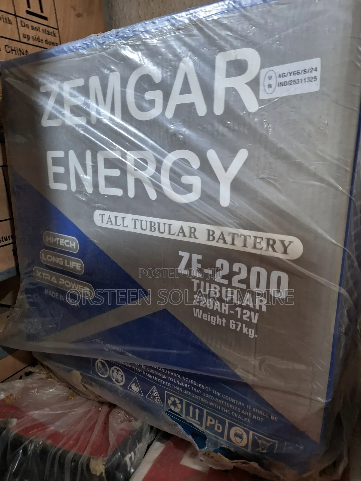 Zemgar Tubular Batteries