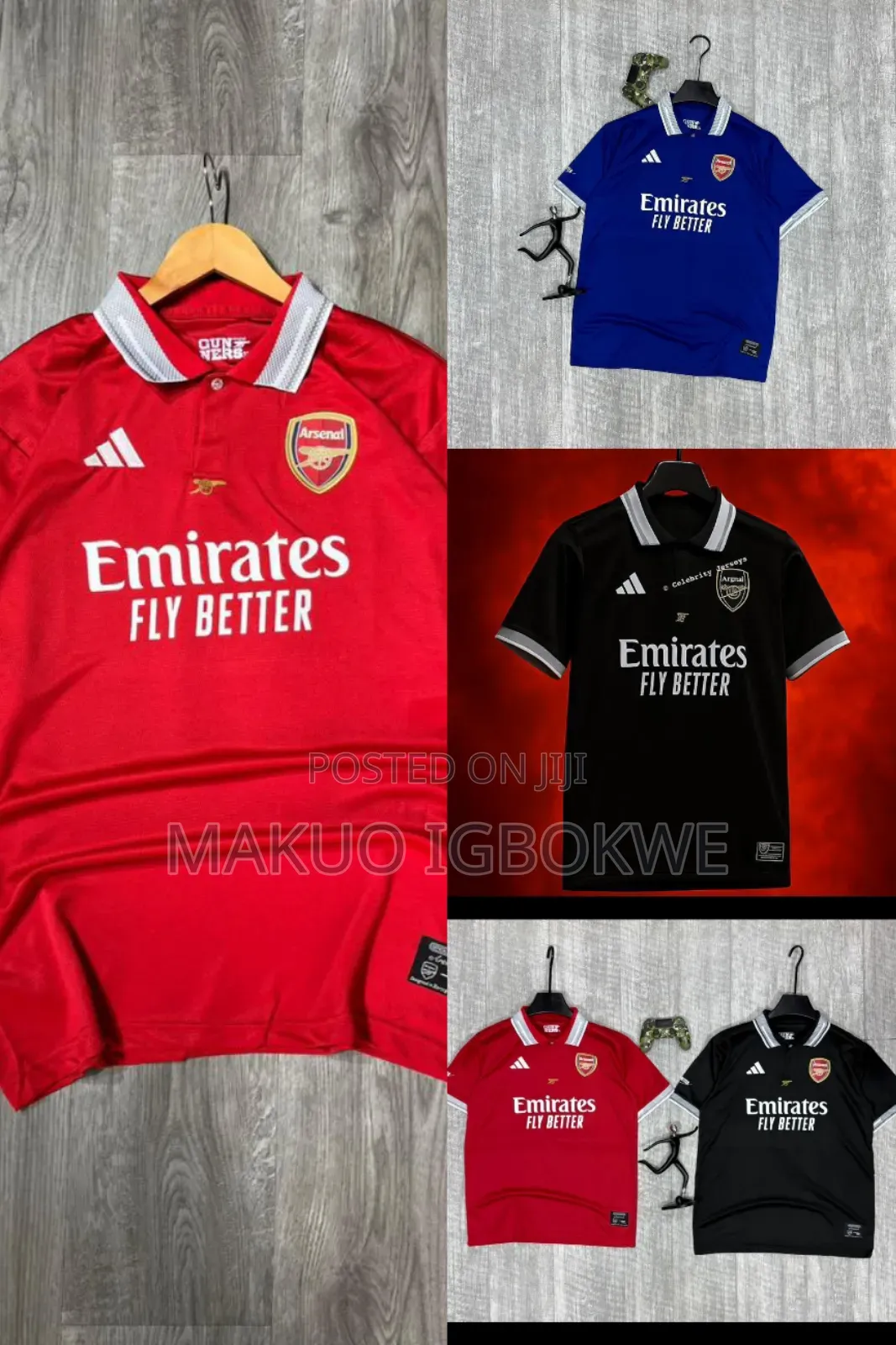 Arsenal and Other Clubs Officials Jerseys Outfits