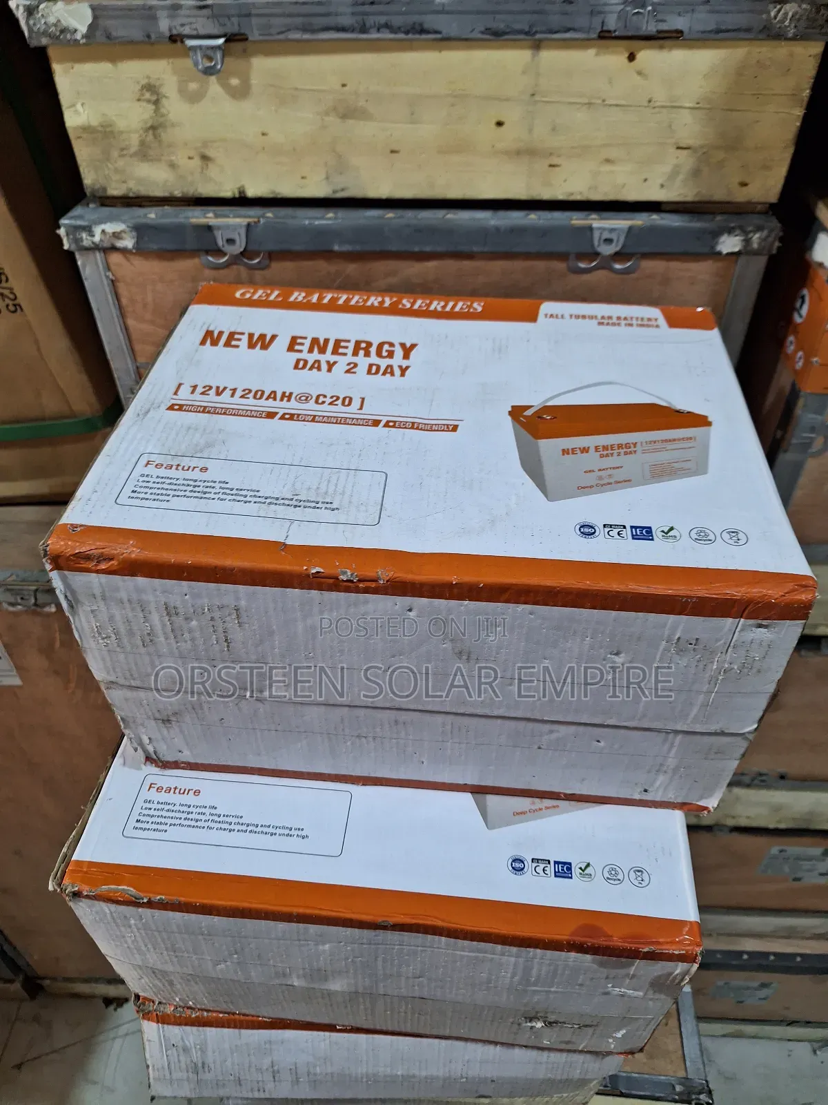 New Energy 12-120 Deep-Cycle Gel Batteries