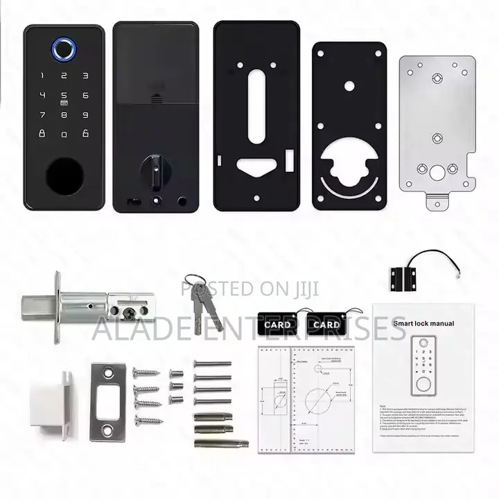 Tuya App Deadbolt Door Lock, Entry Door Lock With Password Fingerprint