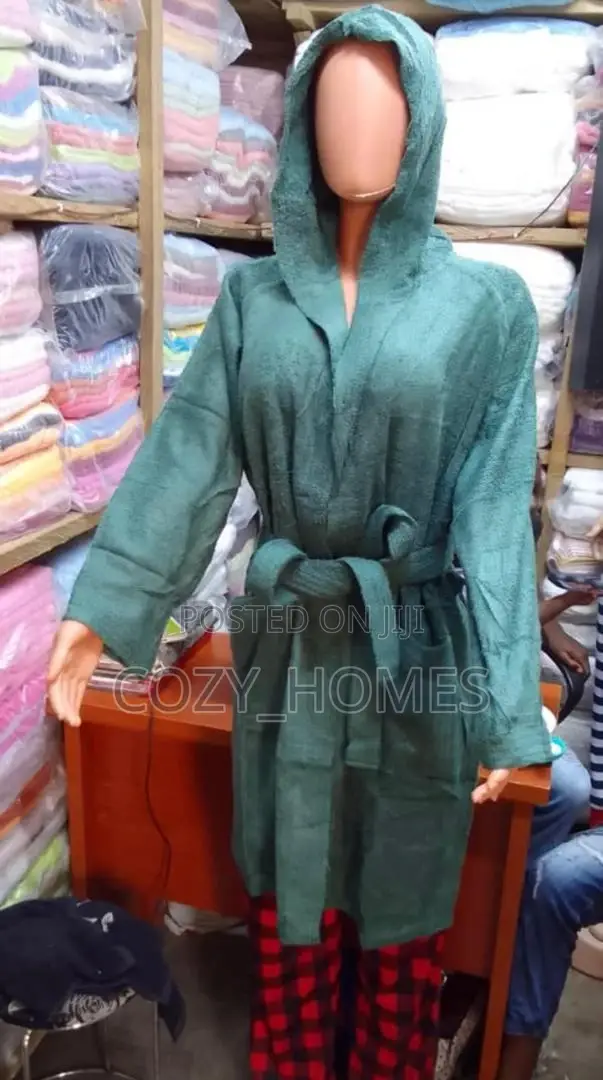 100 % Premium Cotton Bathrobe ( Available in Different Colors)