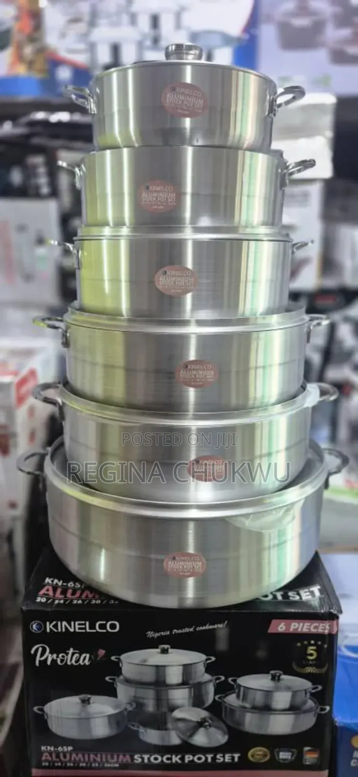 Kinelco Aluminum Stock Pot Set