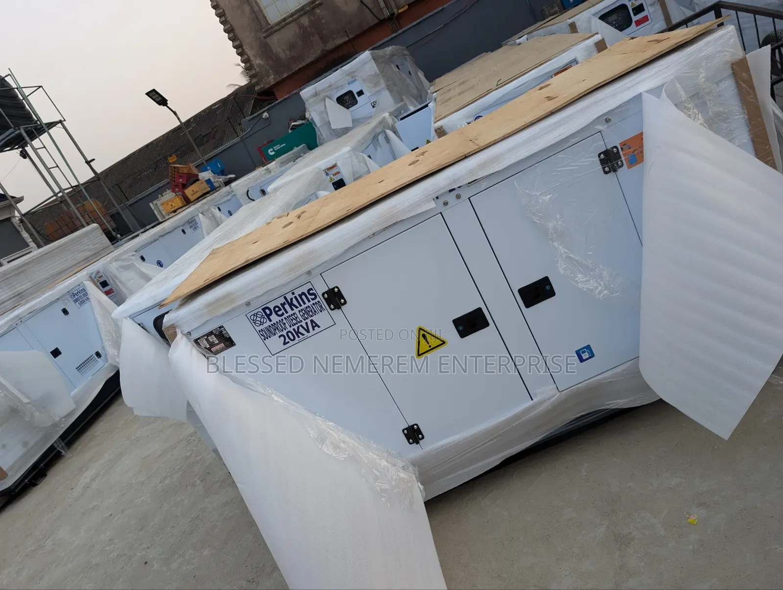 This Is Brand New Perkins Diesel Soundproof Gen Sp20kva 2years Wty