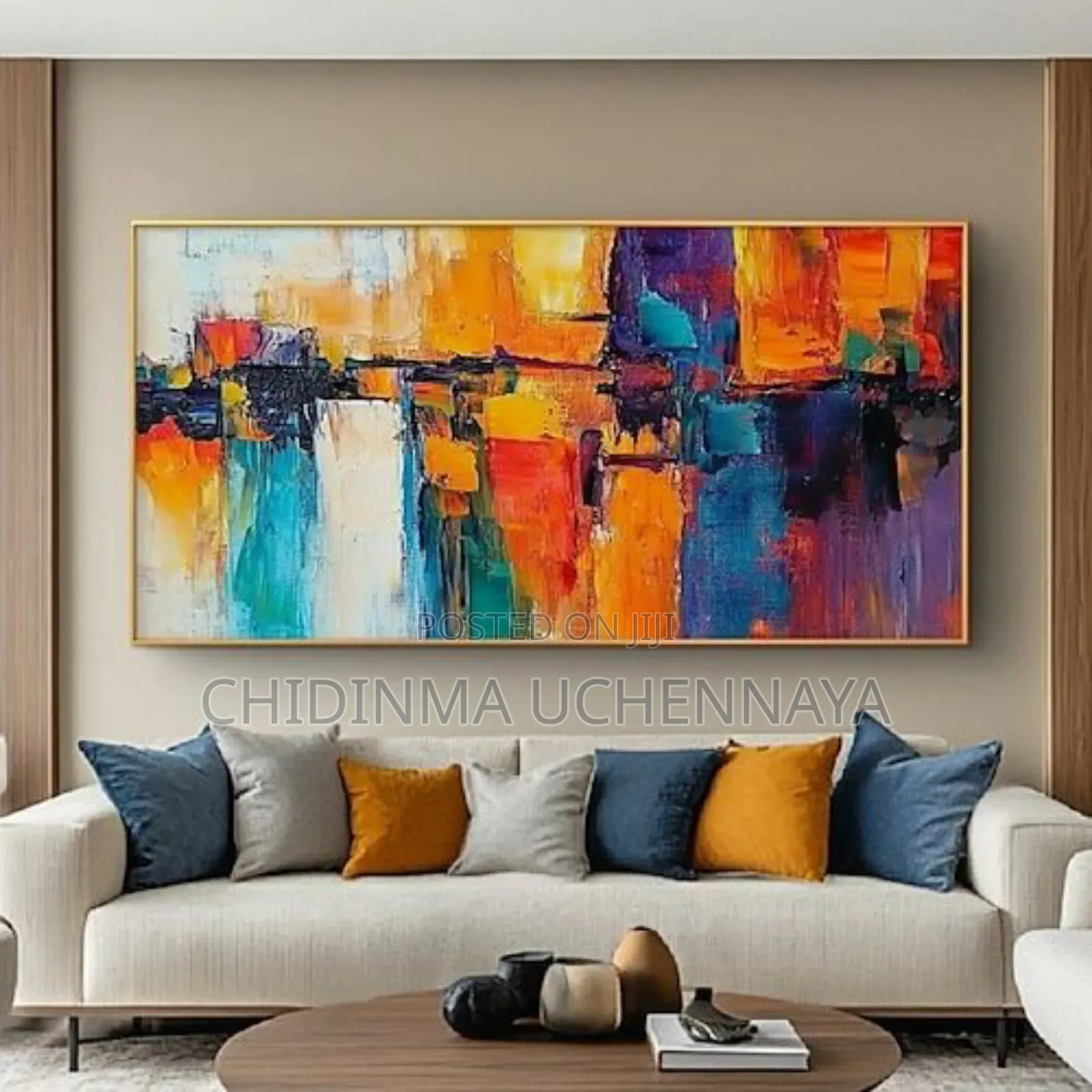 Modern Abstract Canvas Printing for Living Room
