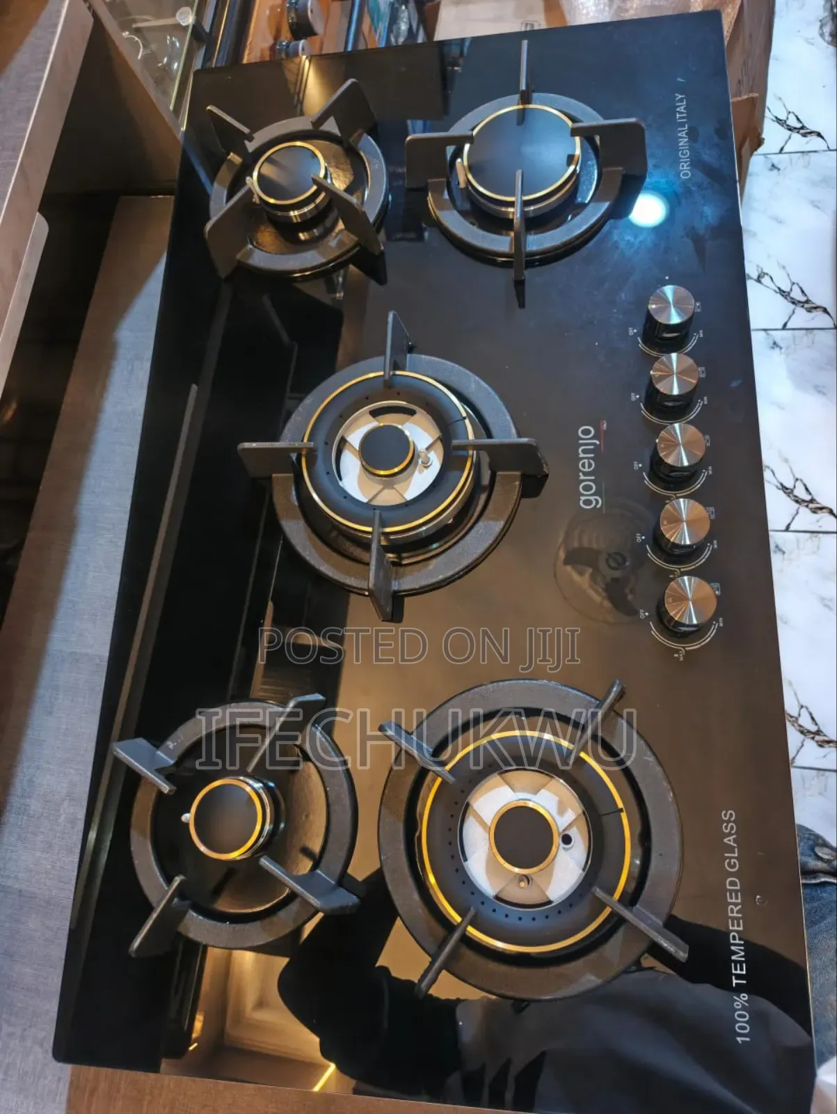 Original Quality Gorenjo Built-in Made in Italy 5 Burners Gas Cooker