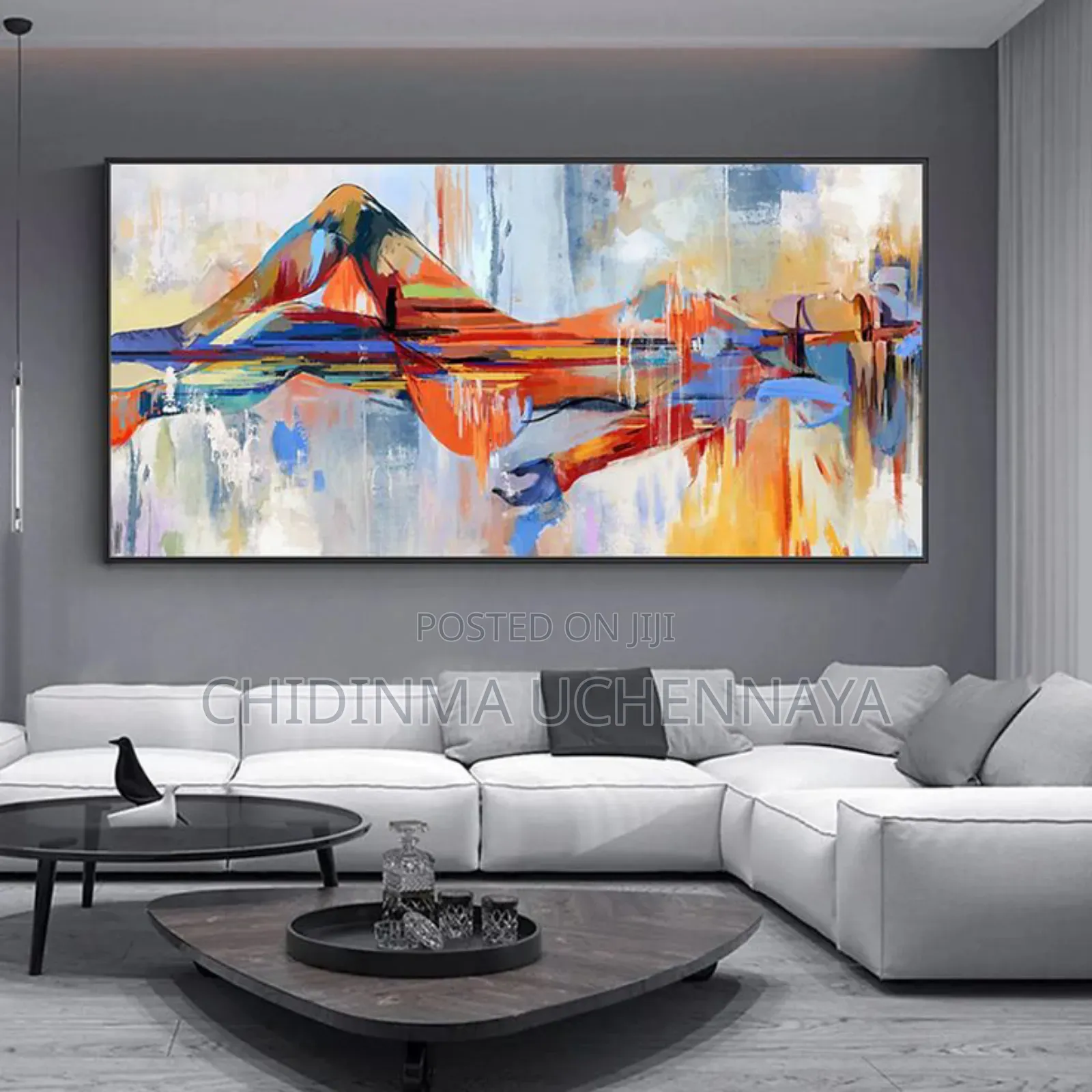 Abstract Mountain Landscape Canvas Printing