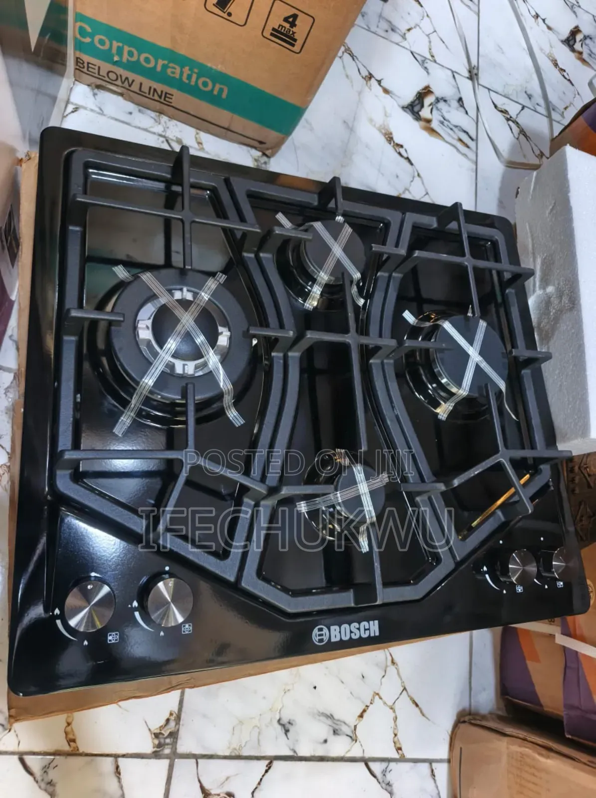 Original Bosch Built-in Luxury Blueflame Light 4 Burners Gas Cooker