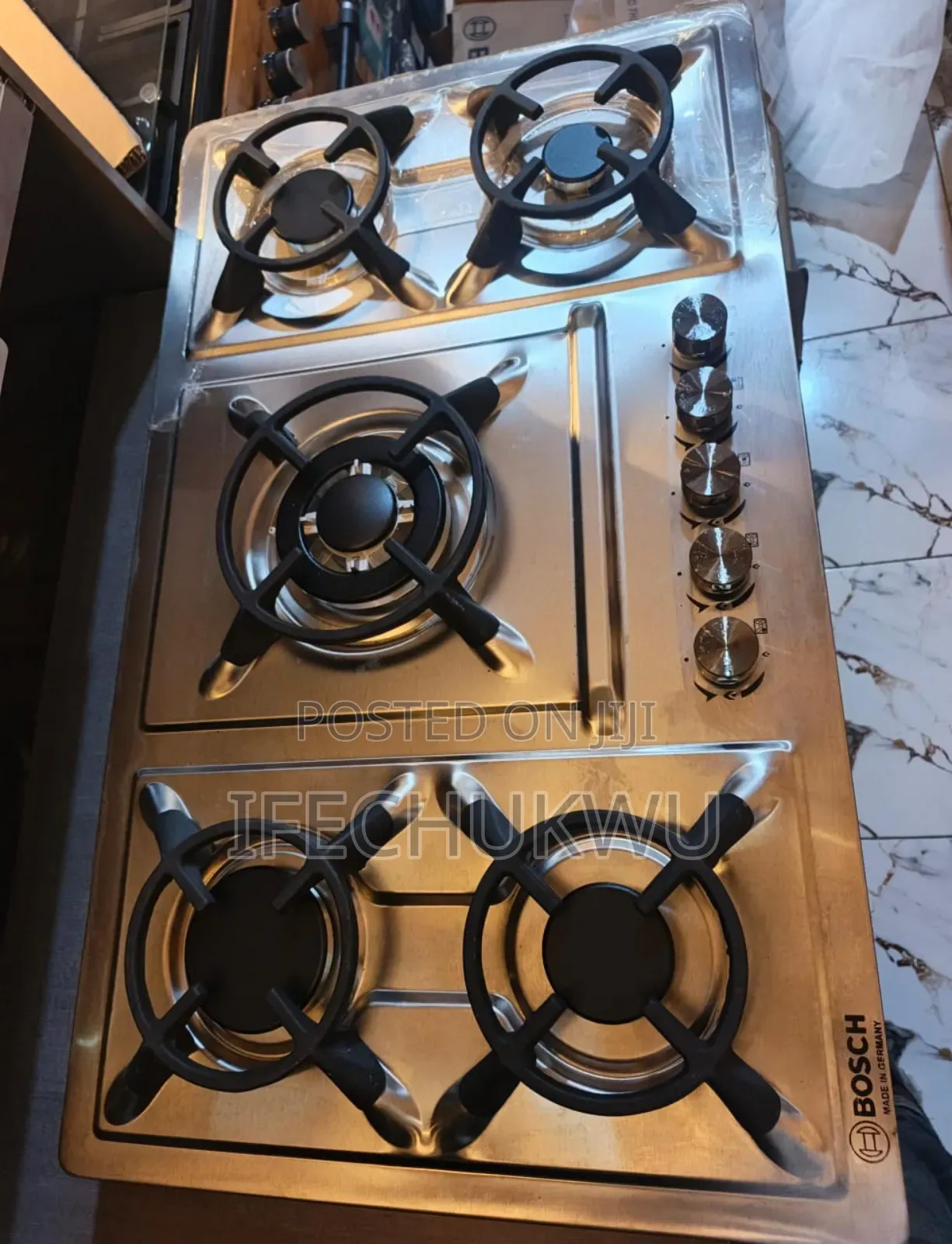 Original Bosch Inbuilt New Design 5 Burners Stainless Steel Gas Cooker