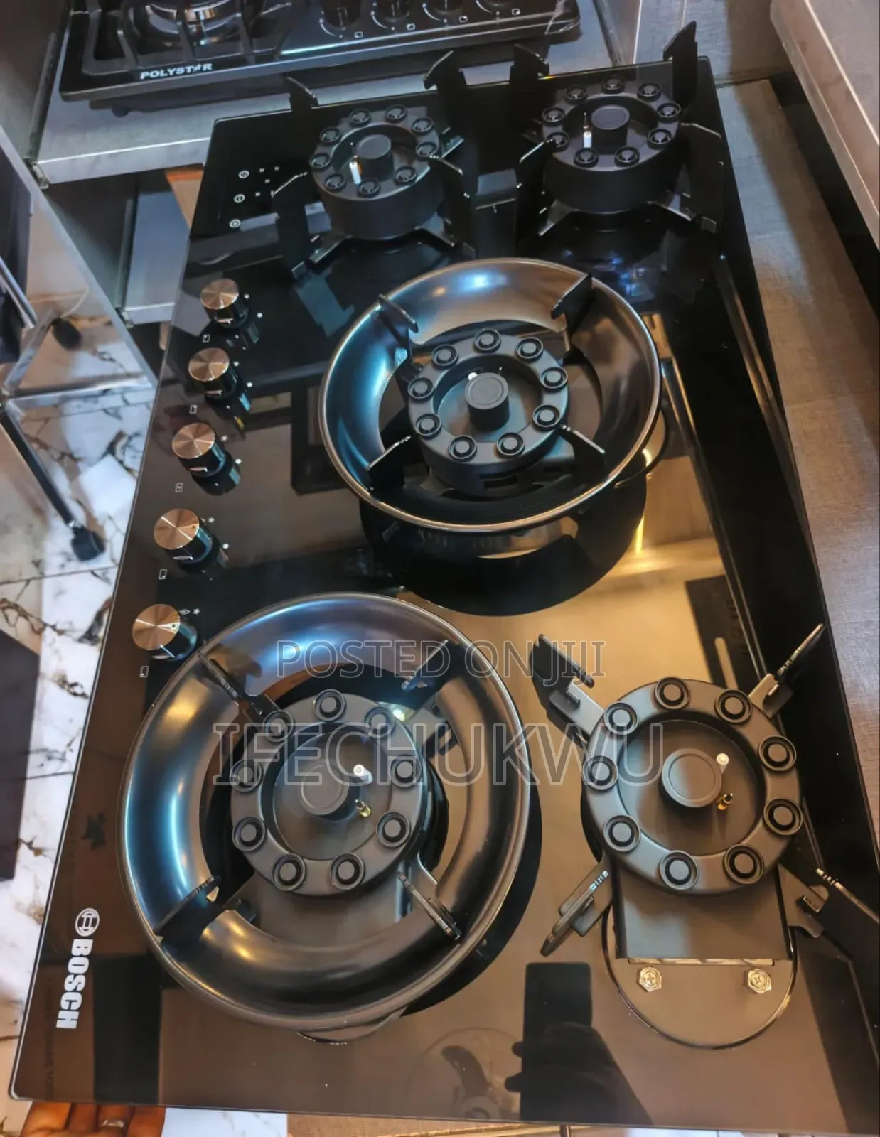 Original Quality Bosch Built-in Luxury Flips Up 5 Burners Gas Cooker