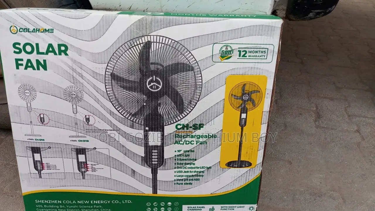 Cola Home Solar Fan. Best Solar Standing Fan Importer and Distributor