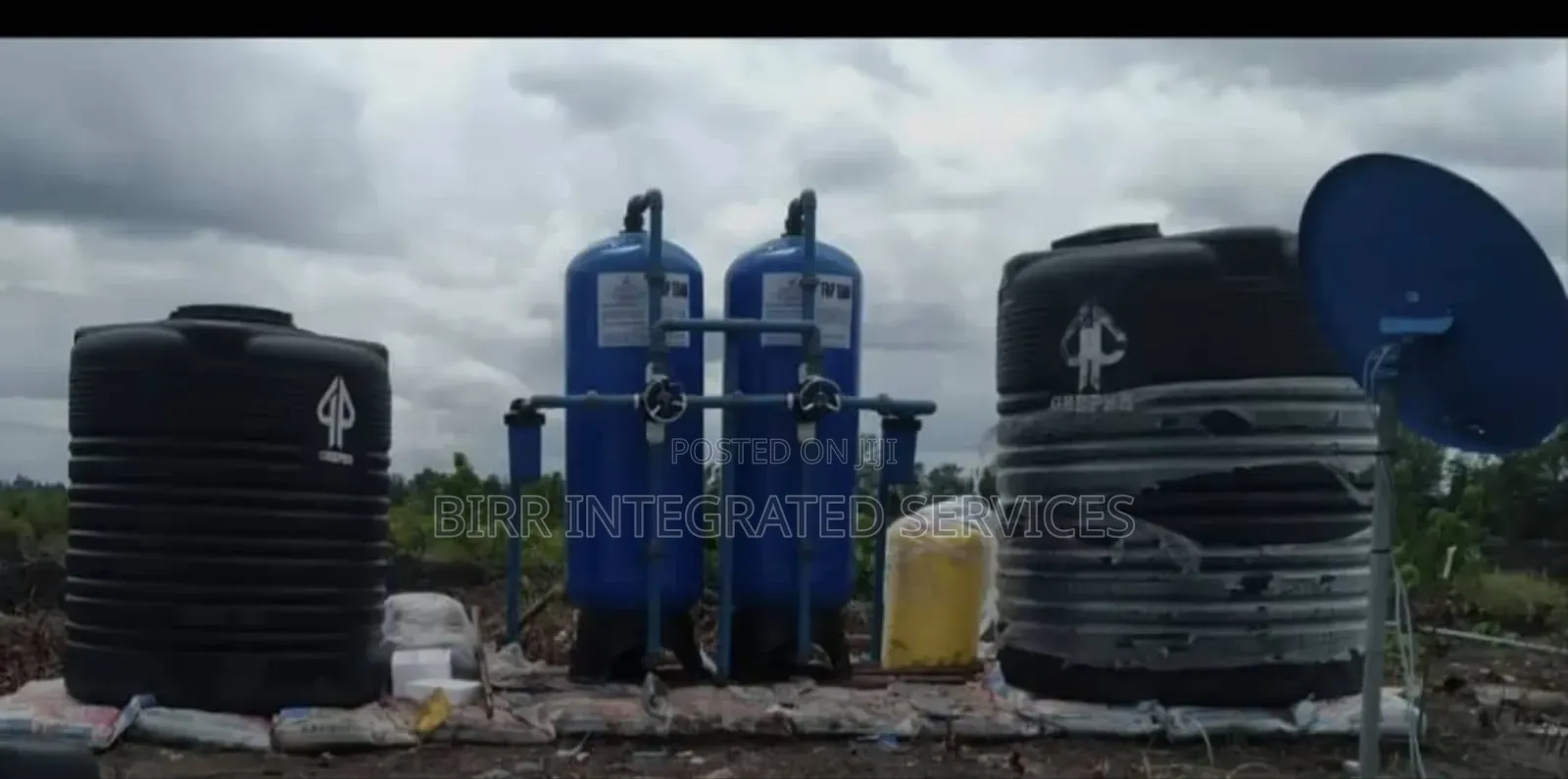 Industrial Water Project: Treatment Plant,Borehole, Stanchion