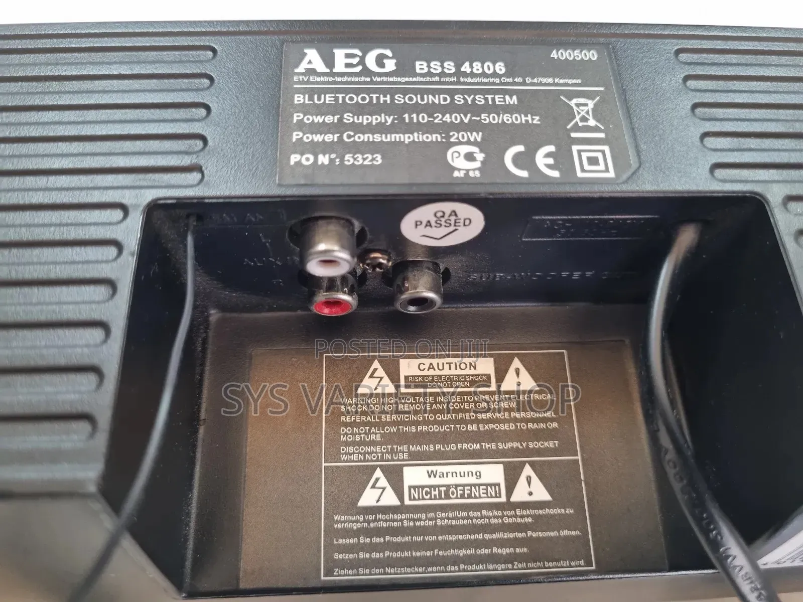 Aeg Bluetooth 2.1 Ch Soundbar System