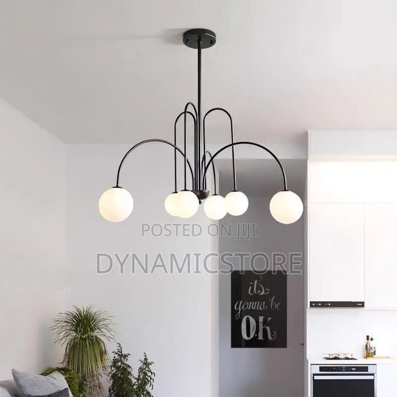 6 Hands Drooping Light