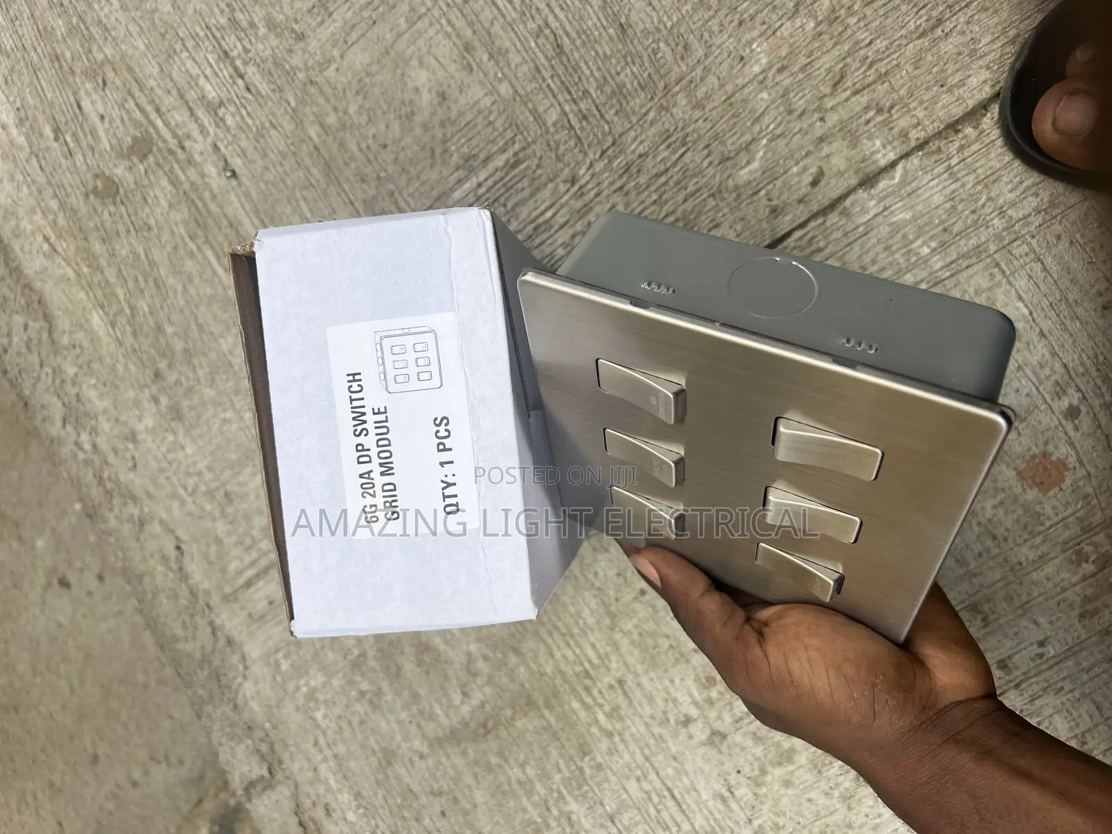 Stainless Switch 6 Gang