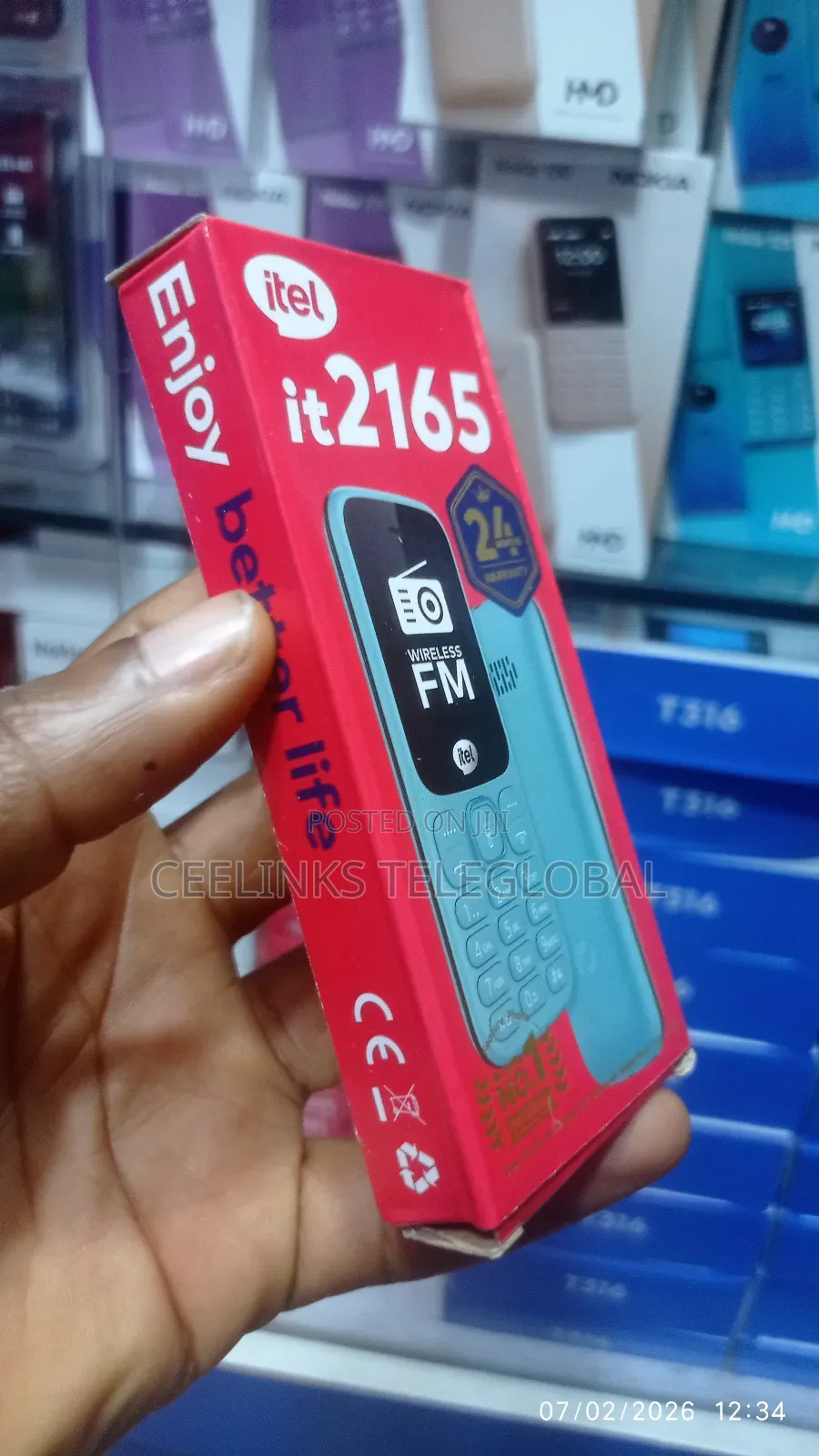 New Itel it2165 Black