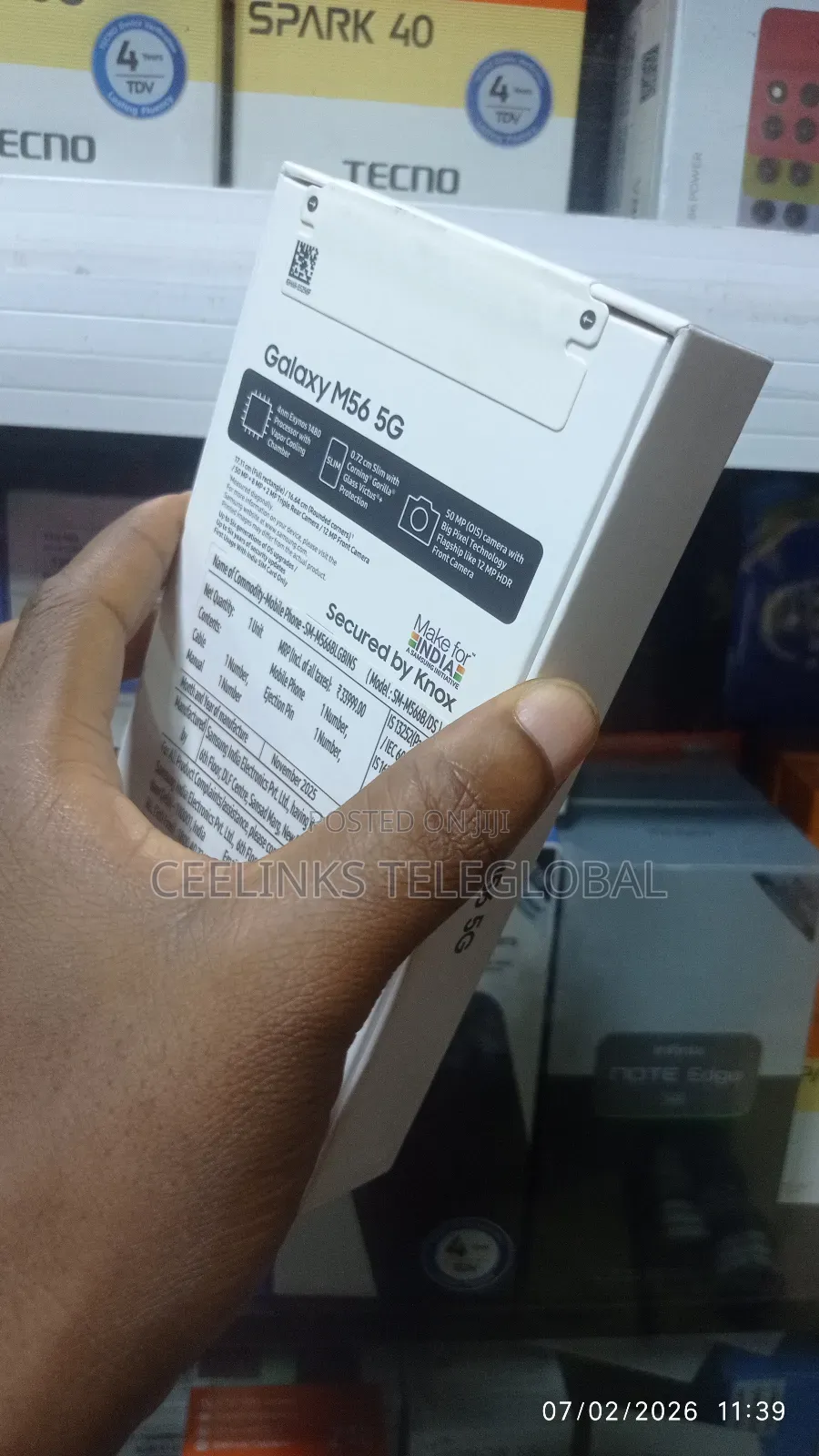 New Samsung Galaxy M56 5G 256 GB Black