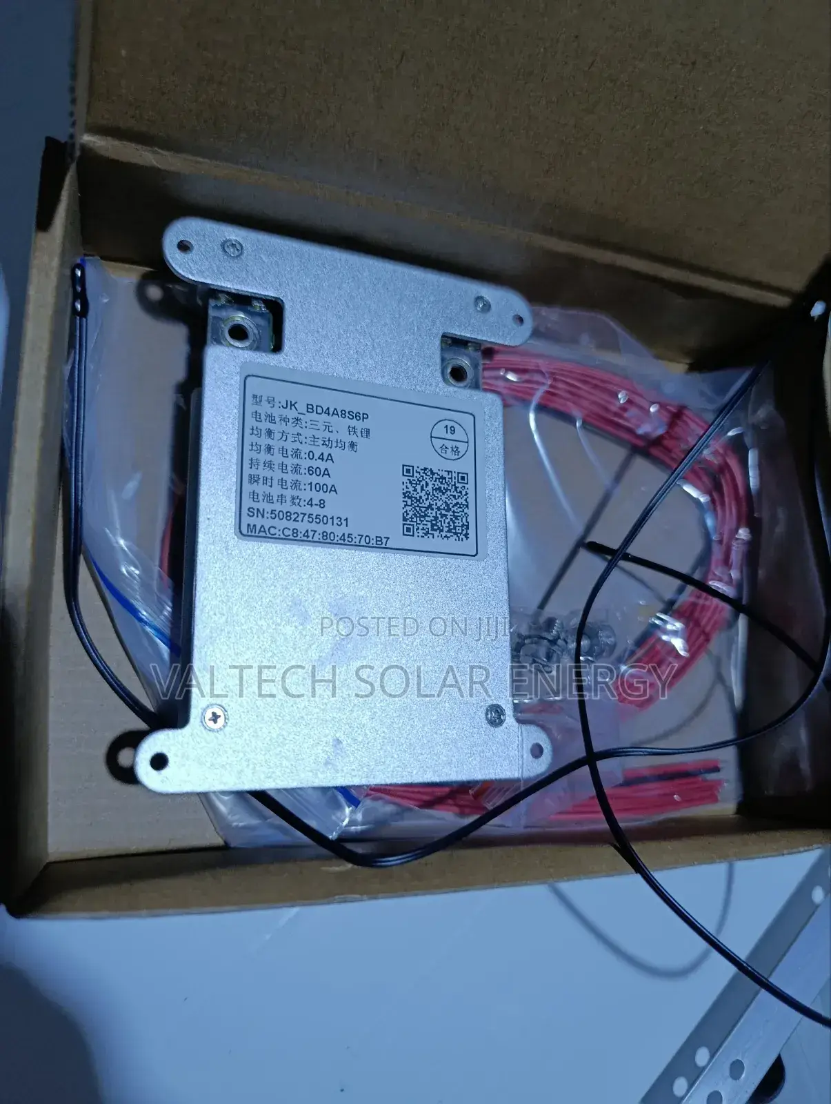 Jk Bd4a8s6p 60a 4s-8s Smart BMS for Lithuim Batteries