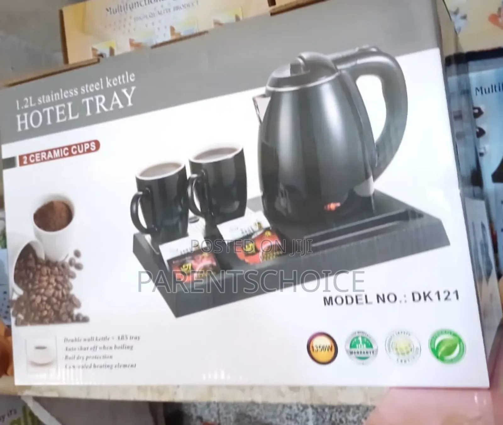 1.2l Stainless Steel Kettle Hotel Tray