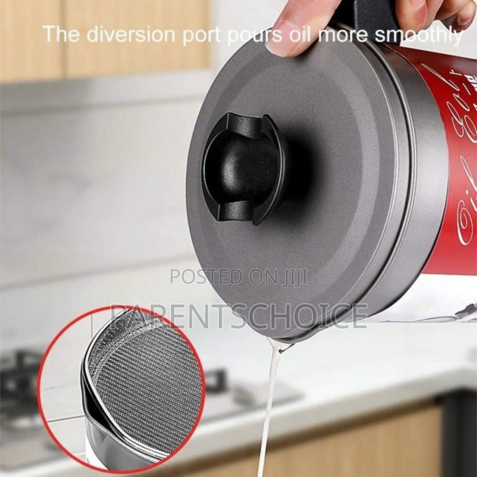Oil Strainer Pot With Lid and Handle - 1.7l