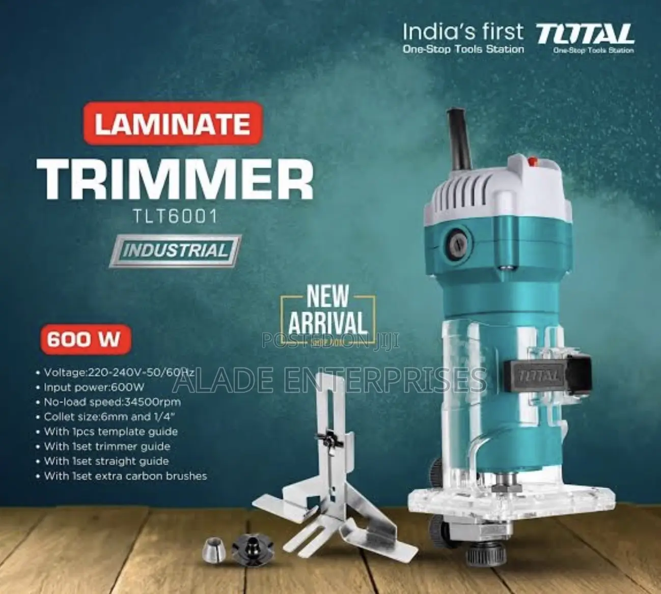 Total Laminate Wood Trimmer Mini Router 600w