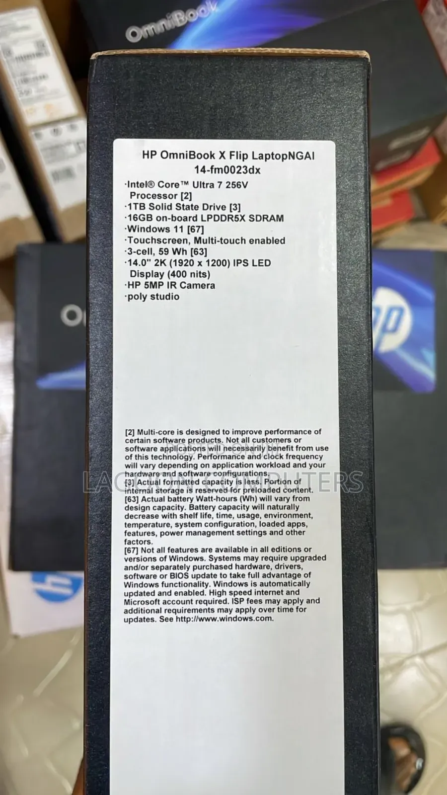 New Laptop HP OmniBook X Flip 14" 16GB Intel Core Ultra 7 SSD 1T