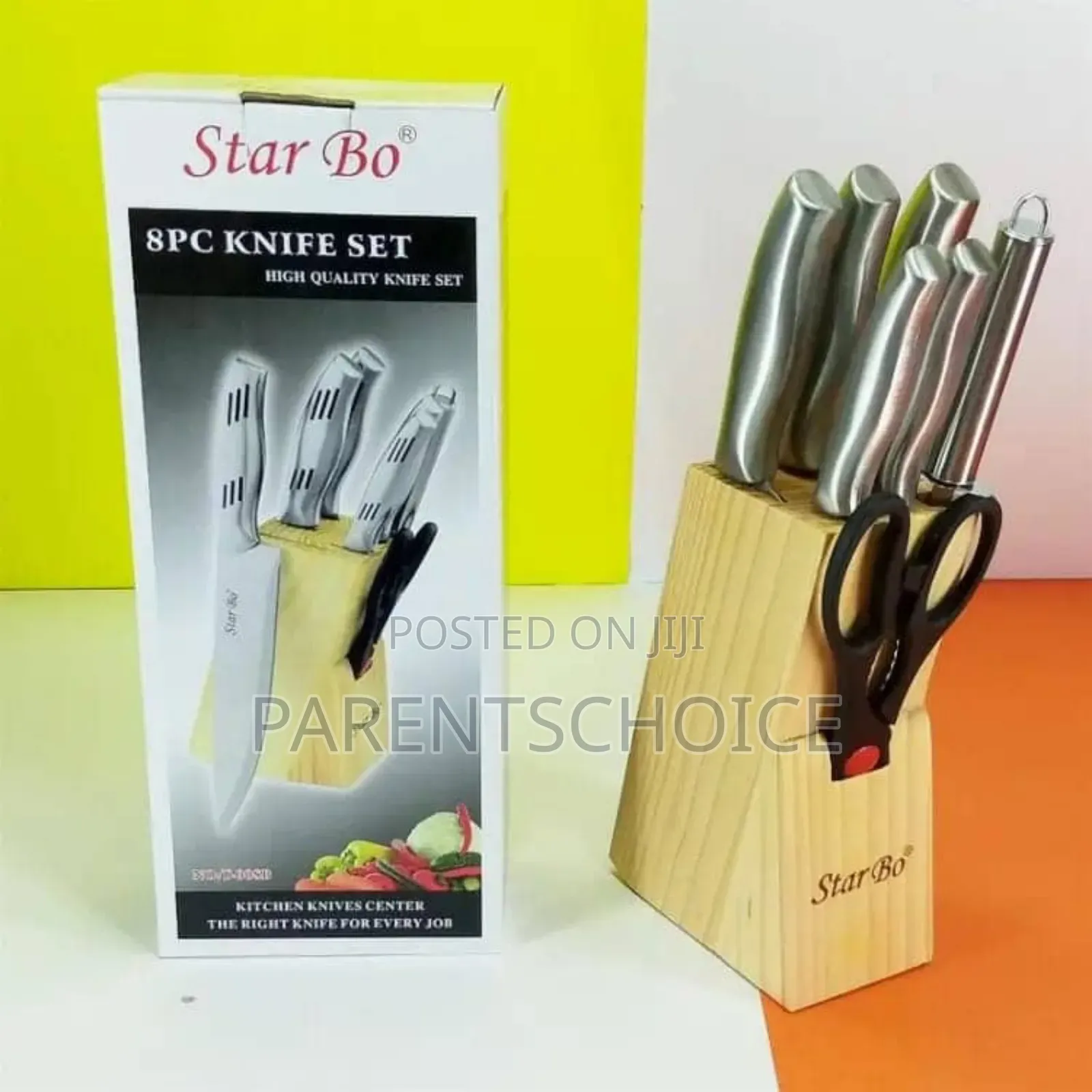 8 Pieces Knife Set With Stand