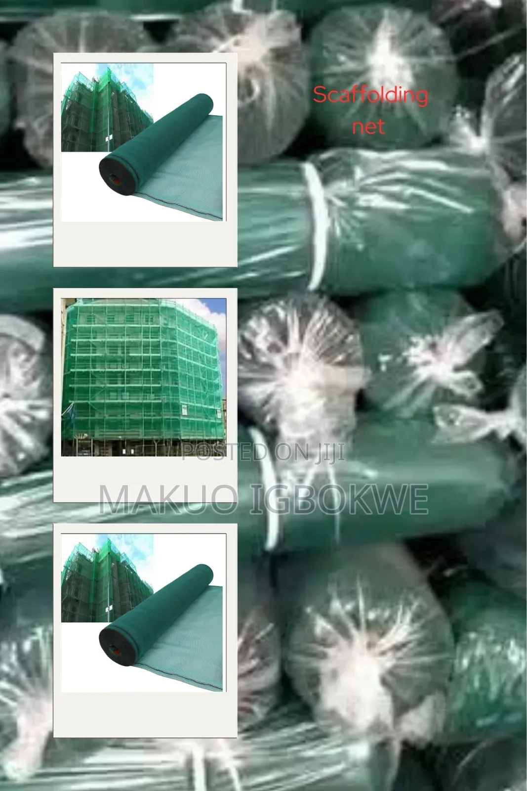 Imported Scaffolding Net Roll [Width - 2metres; Length - 40metres