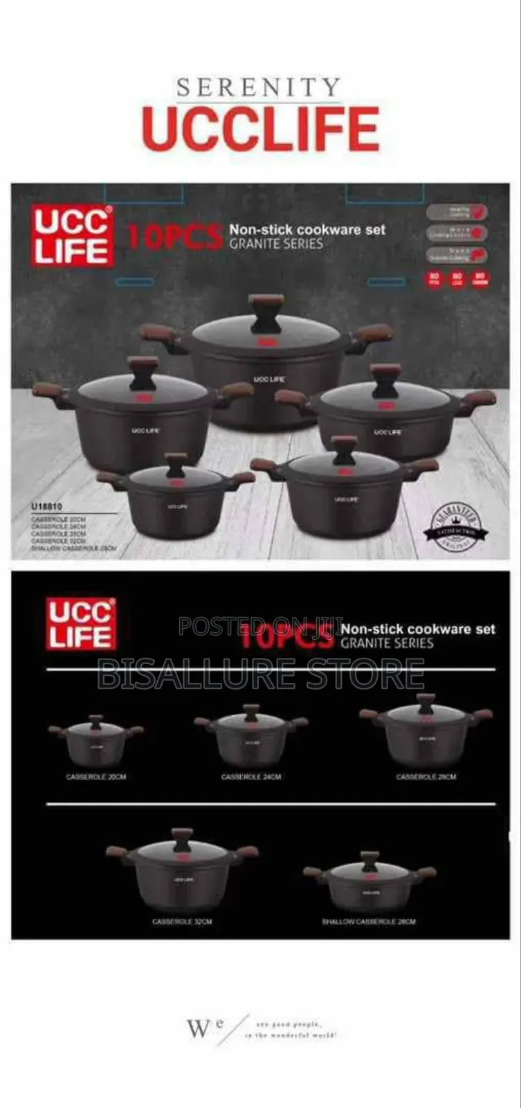 10 Pieces Non Stick Cookware