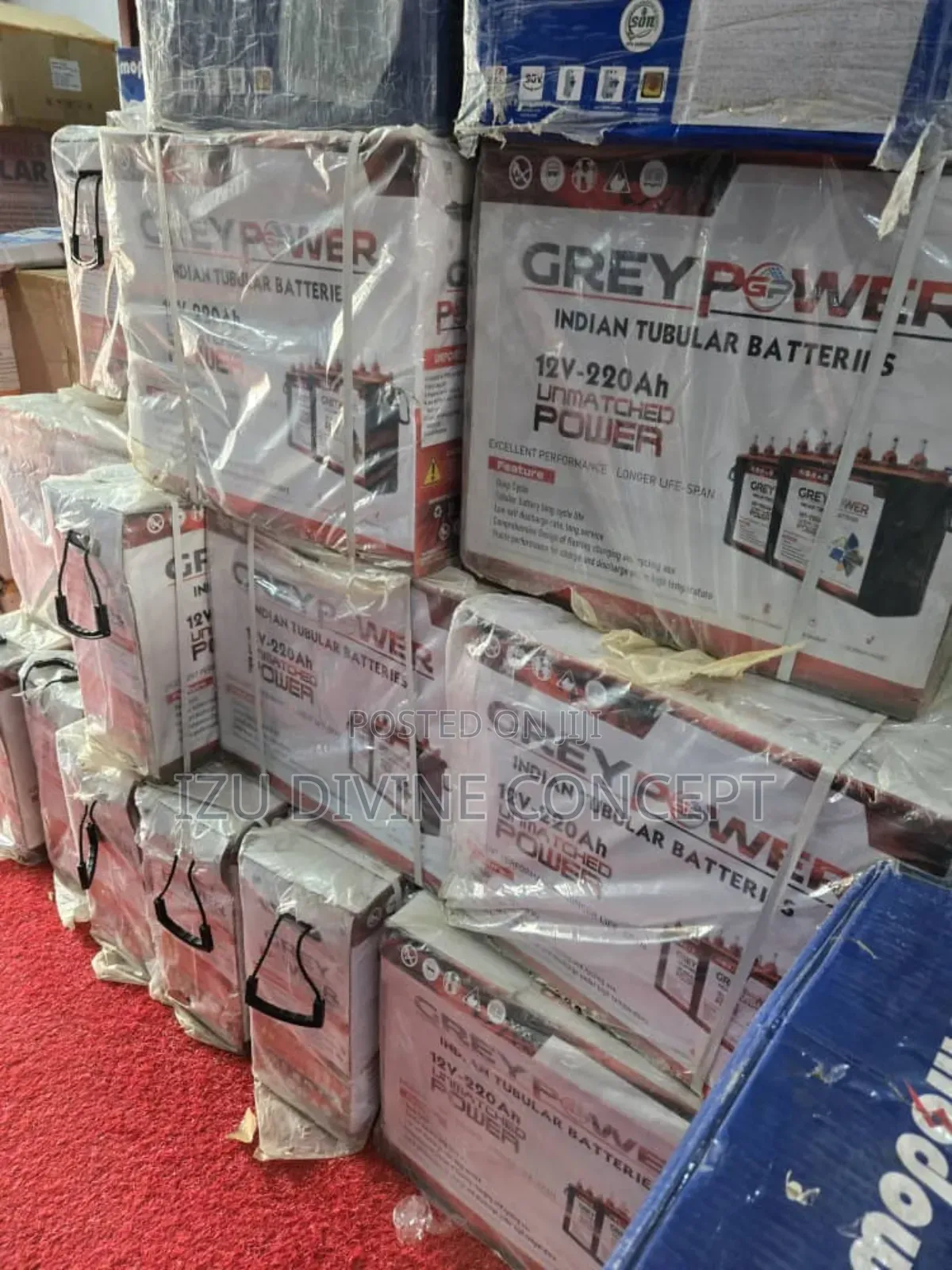 Grey Power Tubular Battery