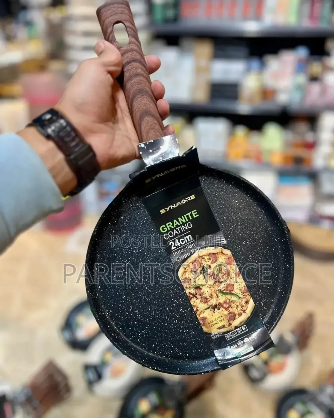 24cm Granite Crepe Frying Pan With Induction Bottom